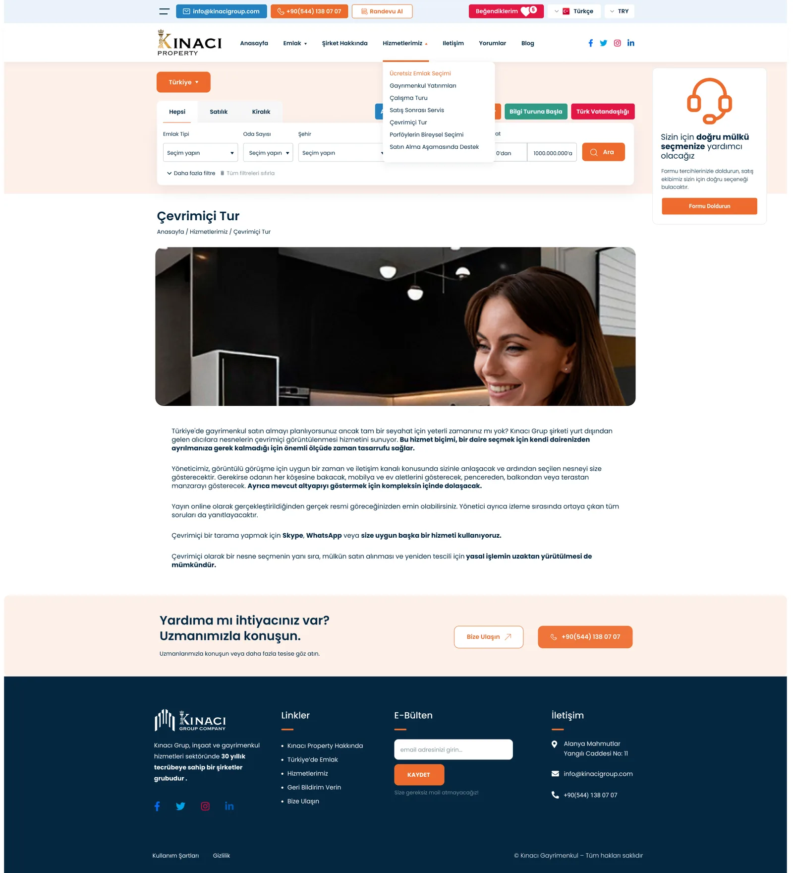 Real Estate Website — tasarım 10