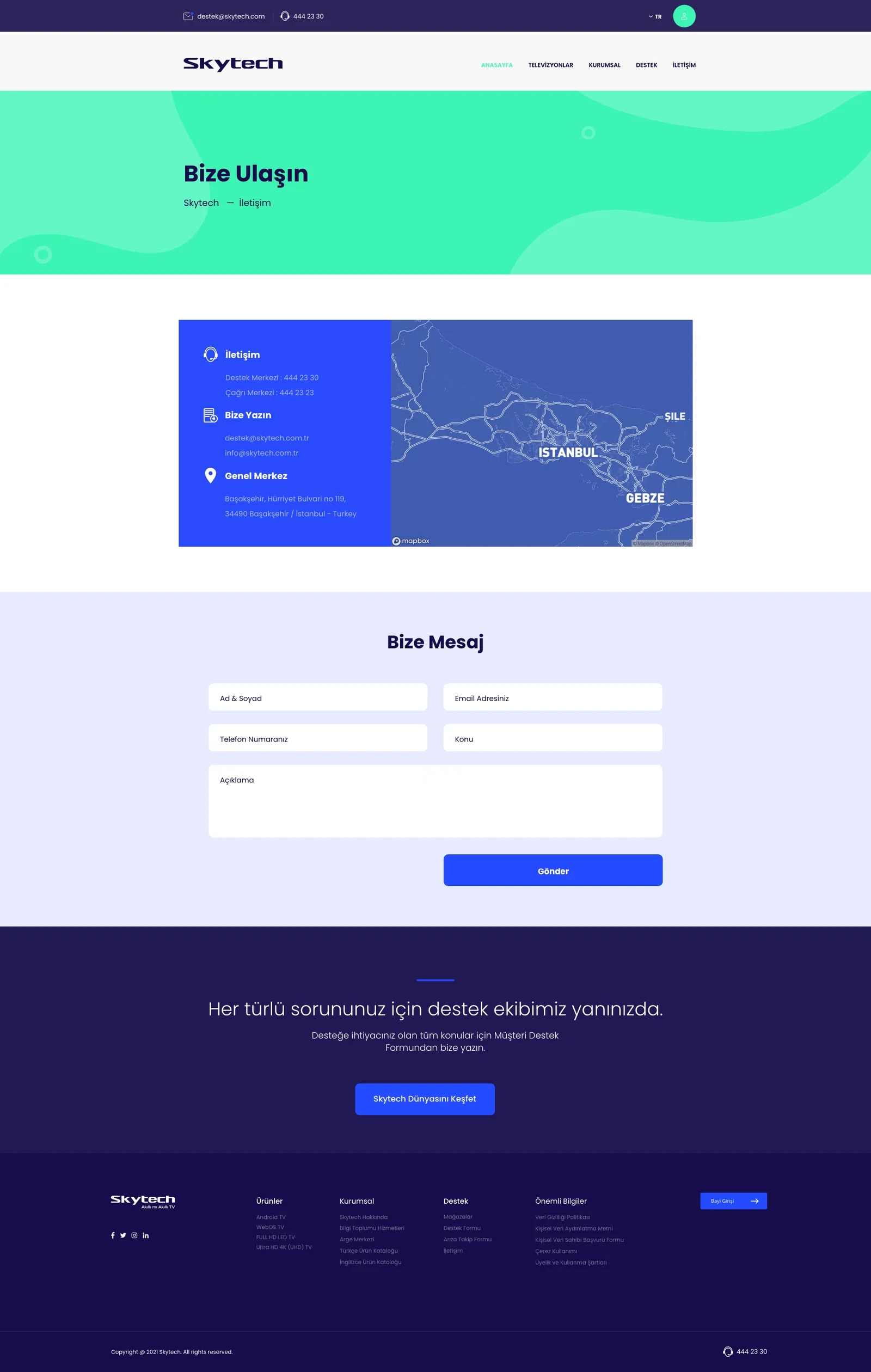 Skytech Website — tasarım 9