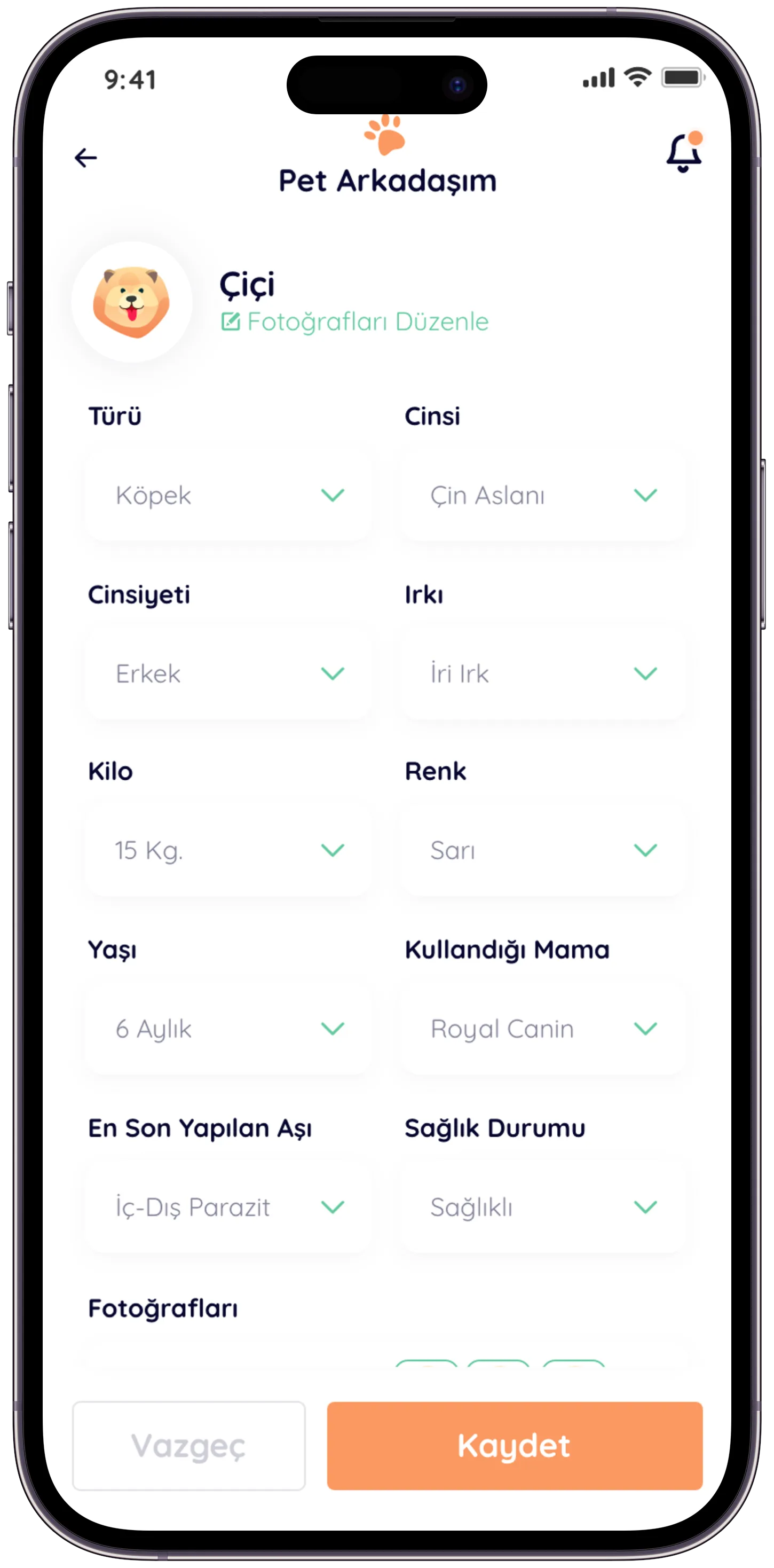 Pawla Pet App — tasarım 26