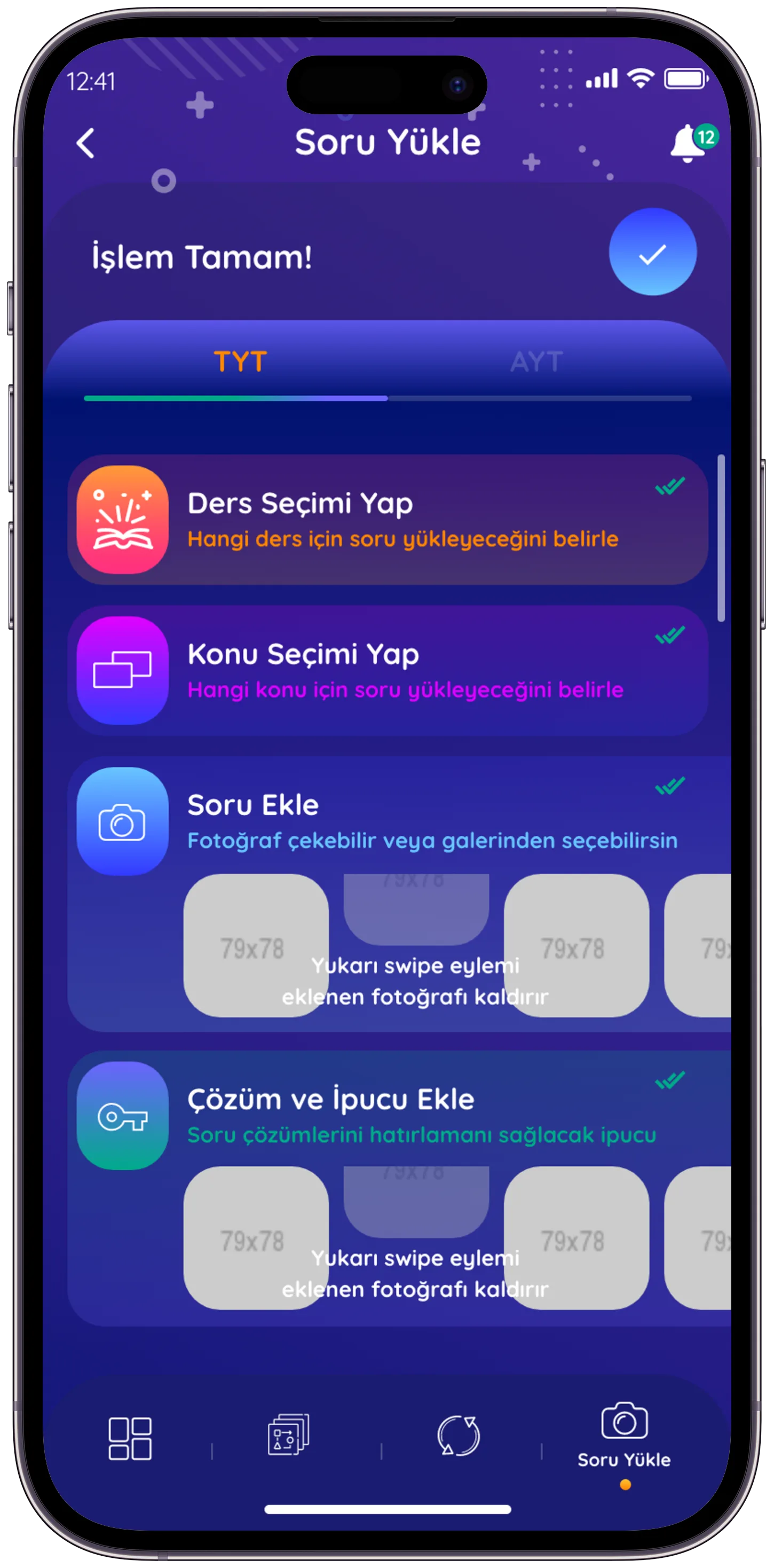 Soru Defteri Q&A App — tasarım 28