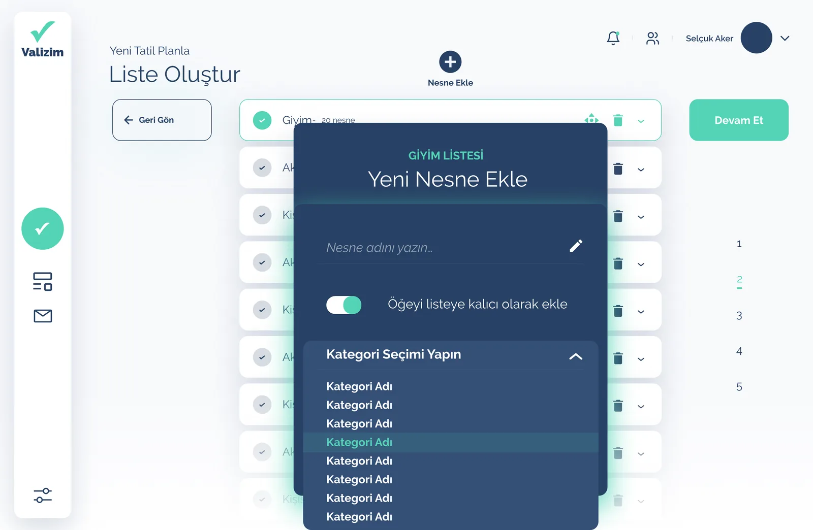 Valizim Travel — tasarım 13