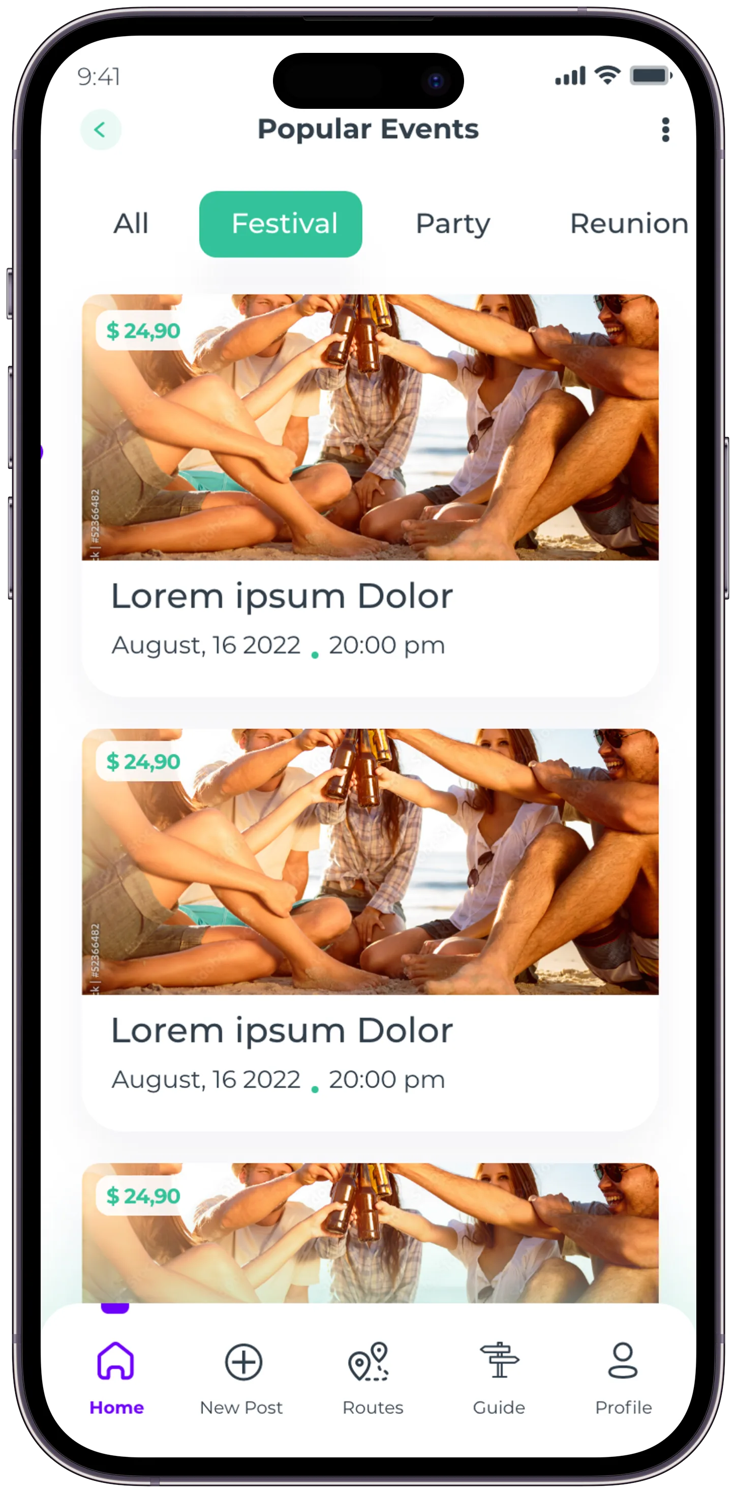 Plavel Tourism App — tasarım 28
