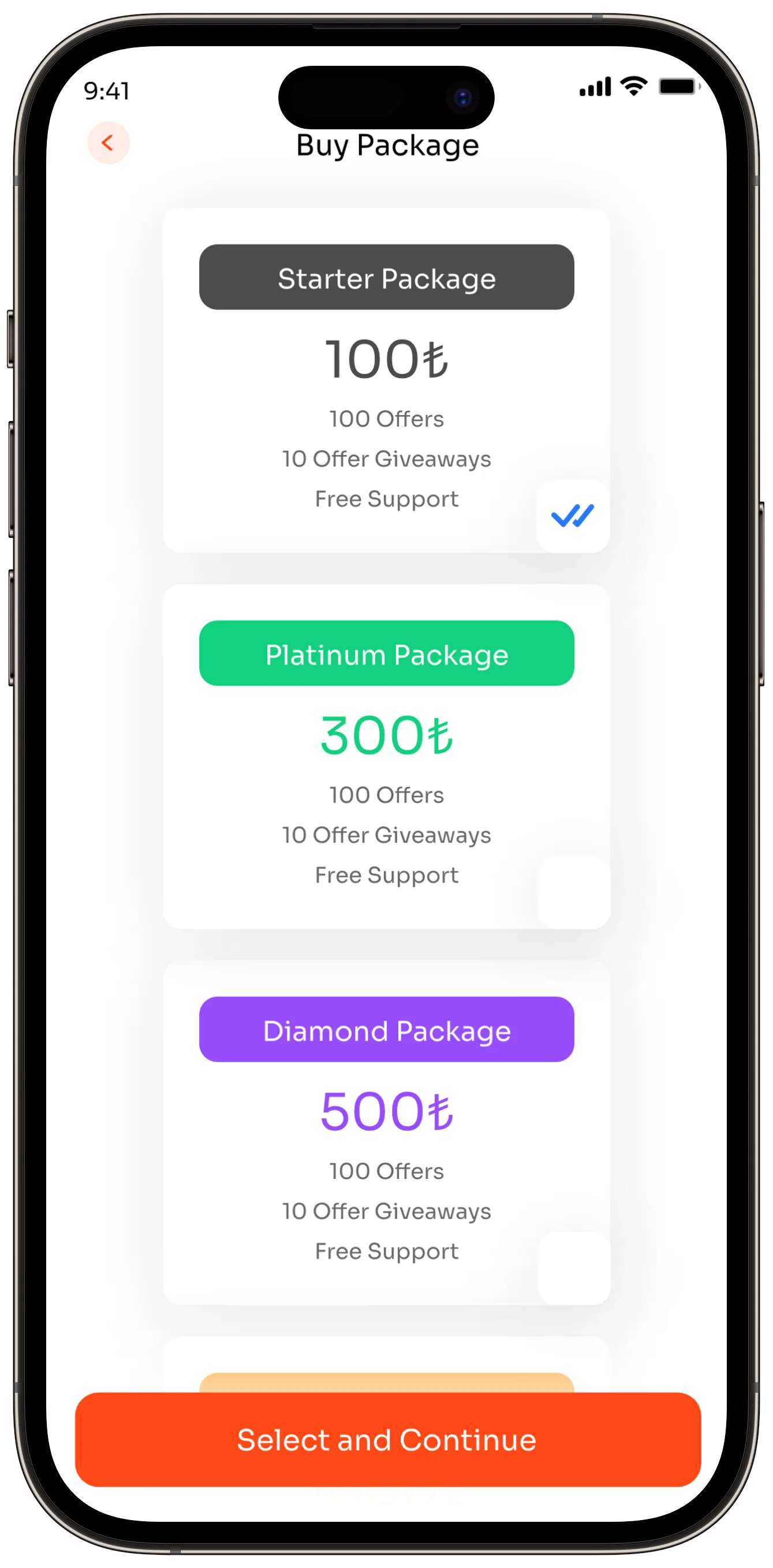 Offer App — tasarım 26