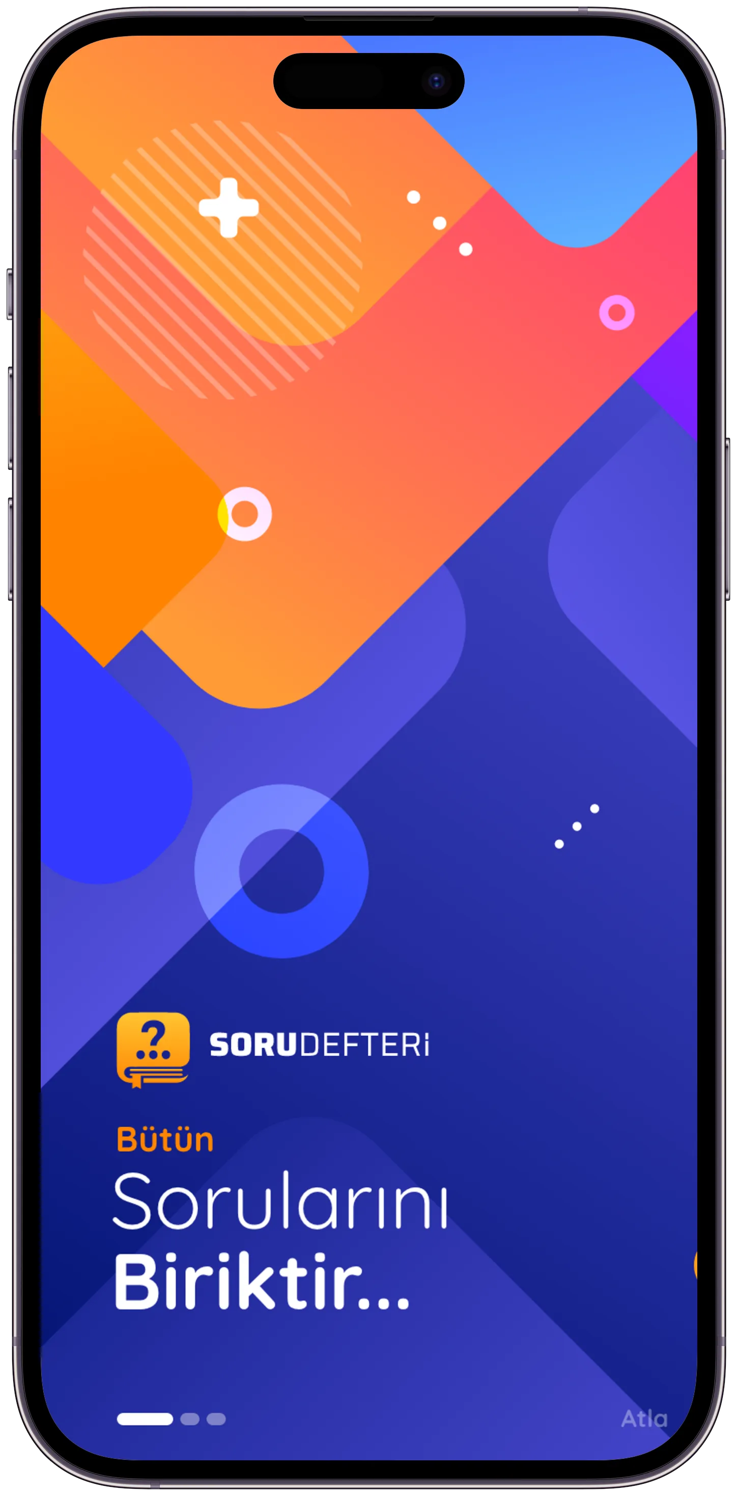 Soru Defteri Q&A App — tasarım 3