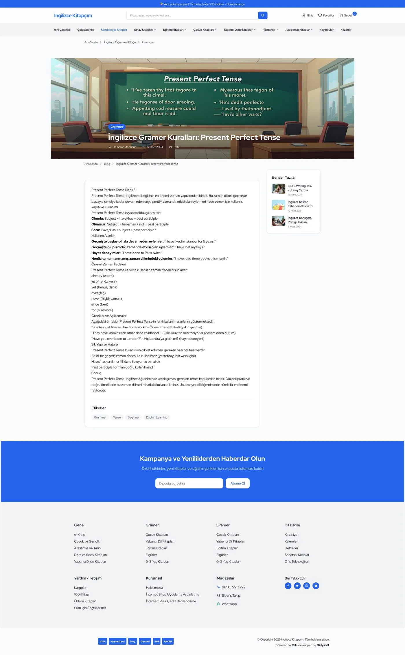 İngilizce Kitapçım — tasarım 8