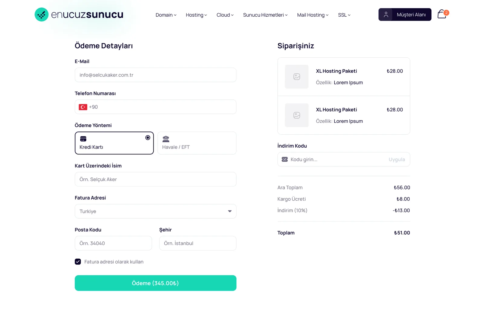 Hosting Market Place — tasarım 42