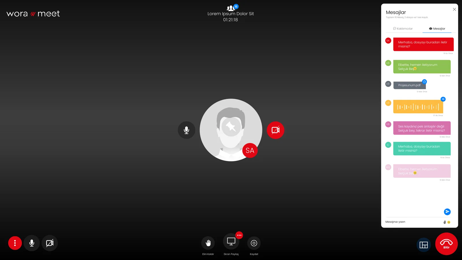 Wora Online Meet — tasarım 24