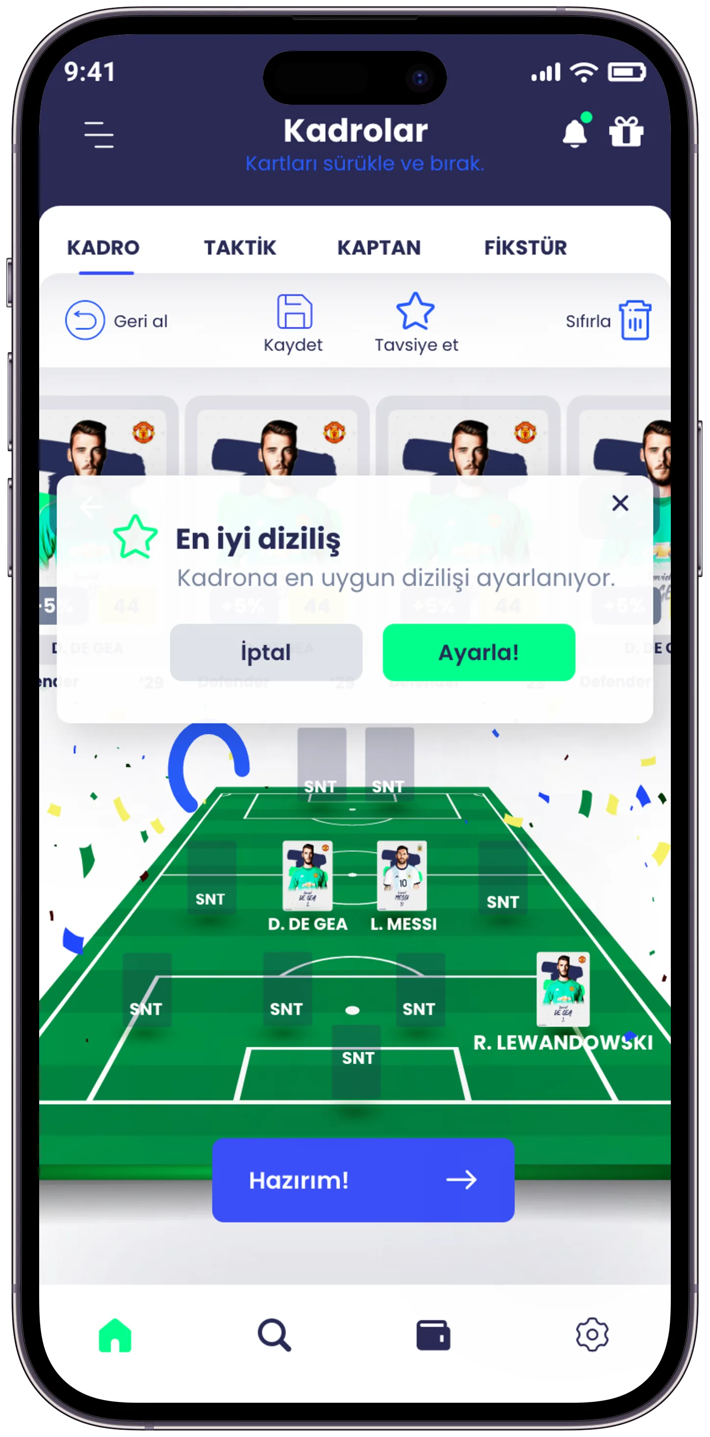 Scouthub Player App — tasarım 15