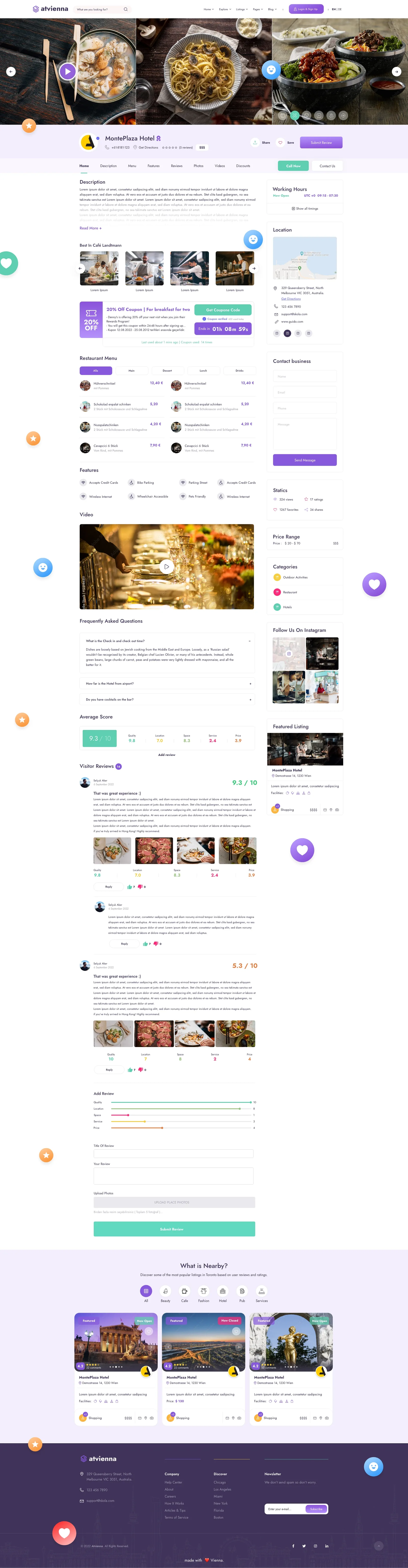 Vienna Travel Portal — tasarım 3