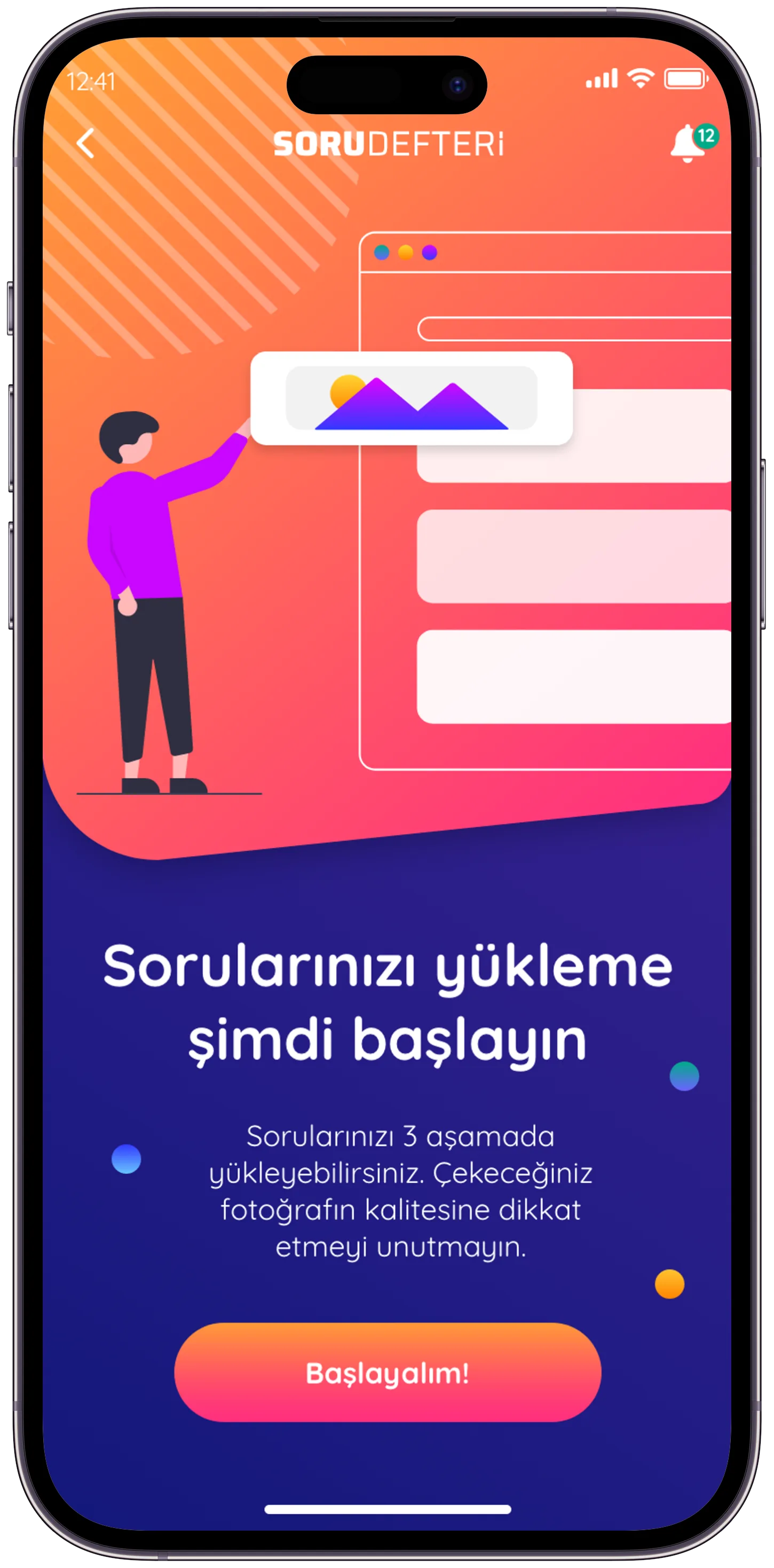 Soru Defteri Q&A App — tasarım 4