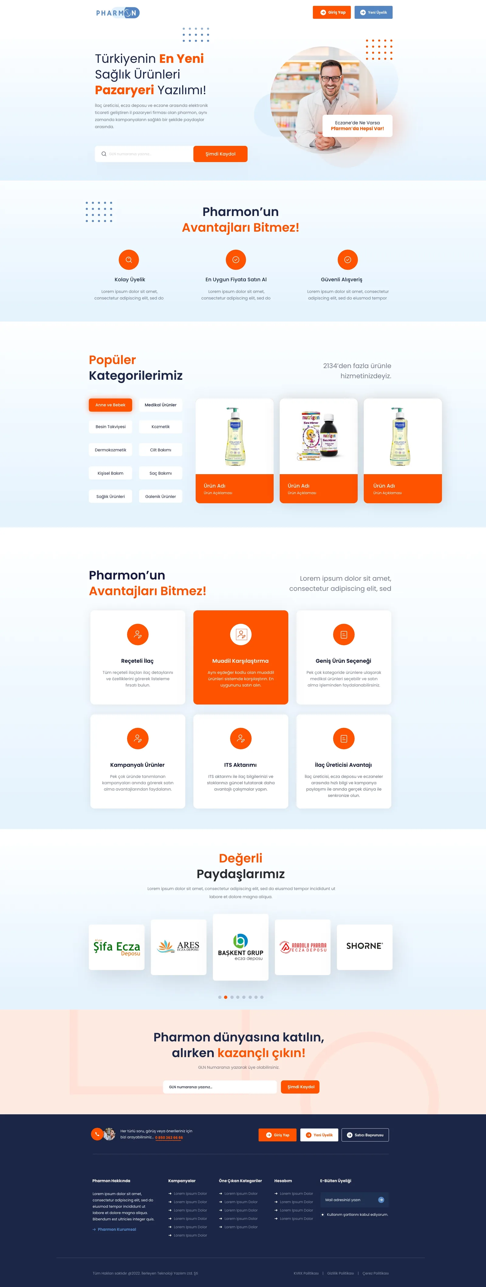 Pharmacy MarketPlace — tasarım 1