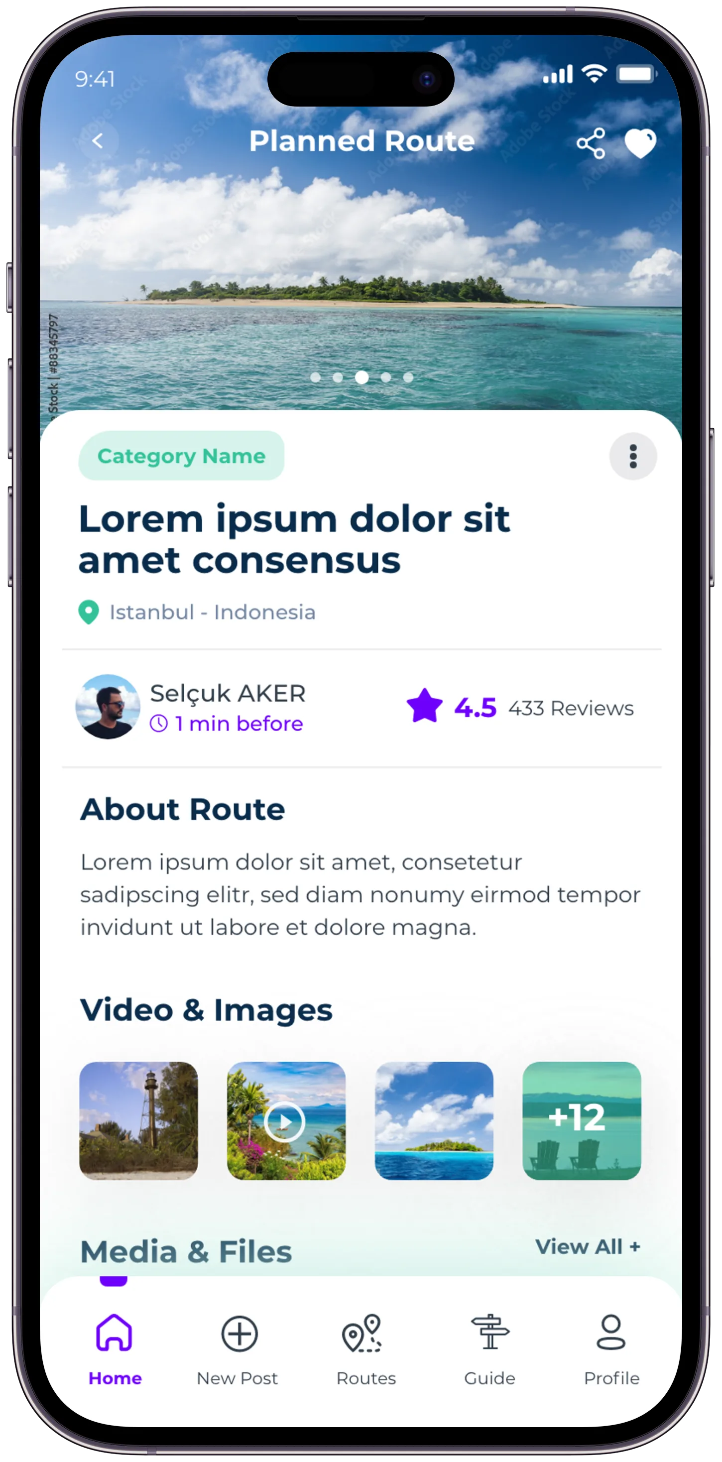 Plavel Tourism App — tasarım 36