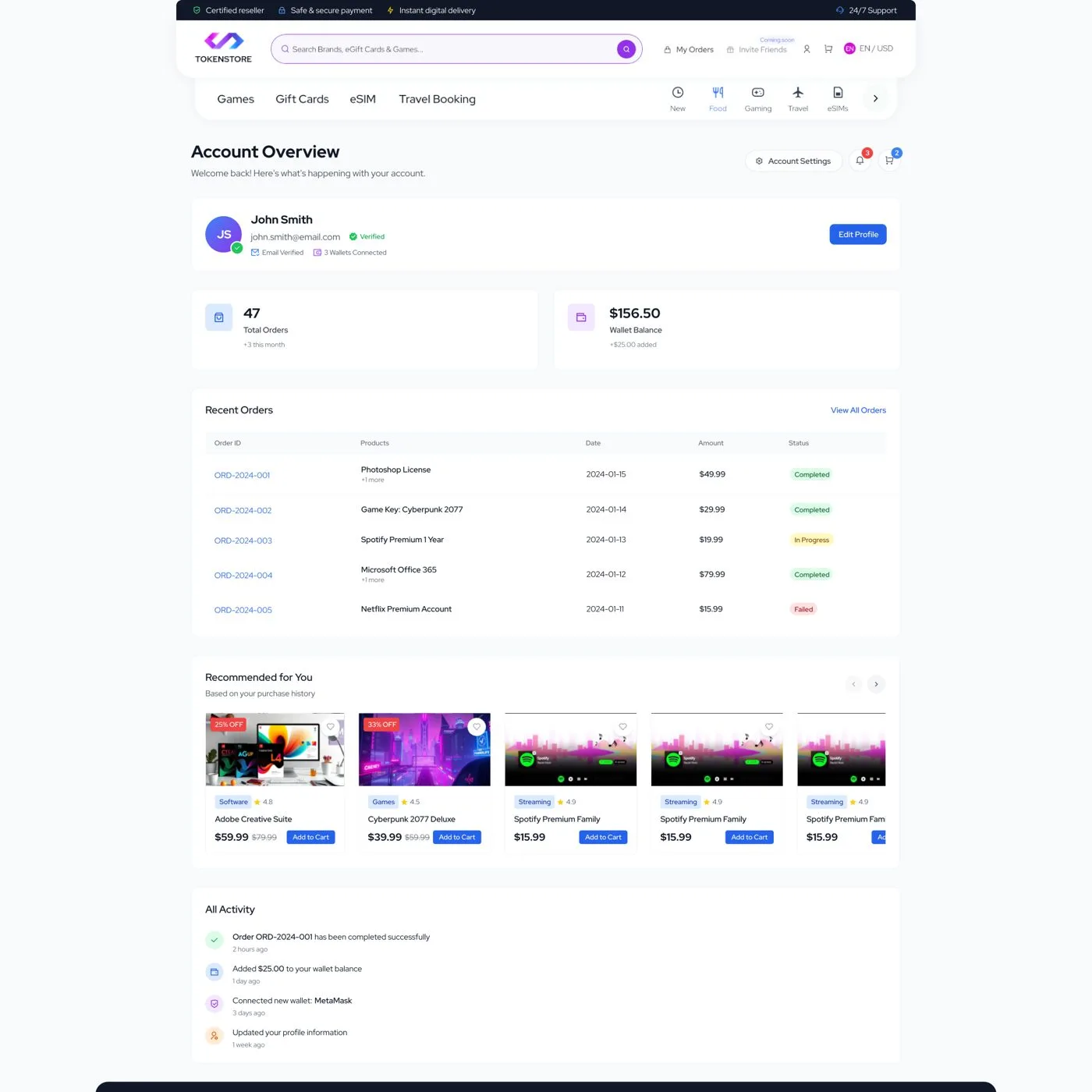 TokenStore — tasarım 2