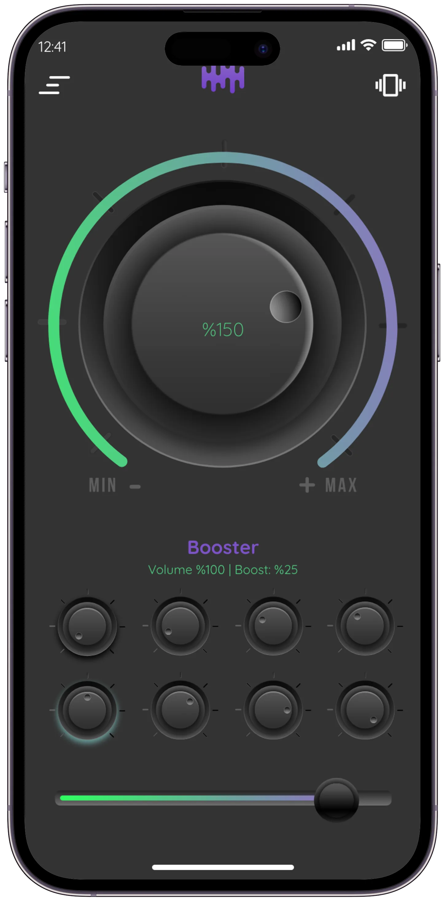 Volume Booster — tasarım 4