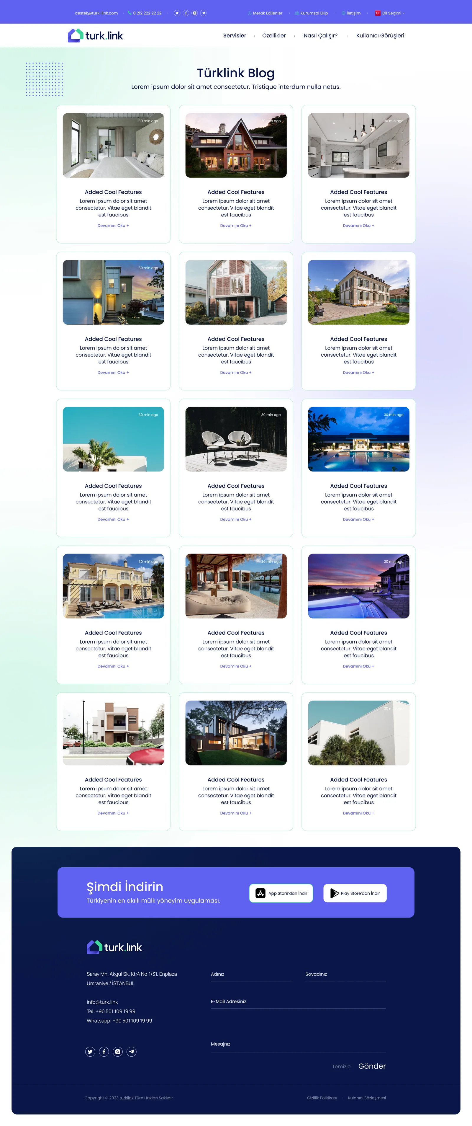 Turklink Real Estate — tasarım 2