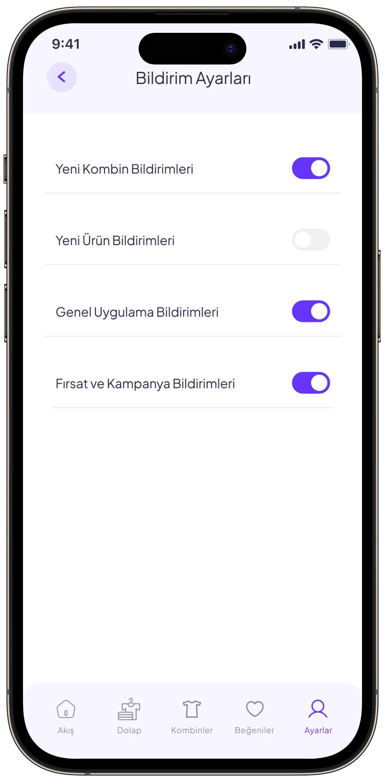 Fashion App — tasarım 16