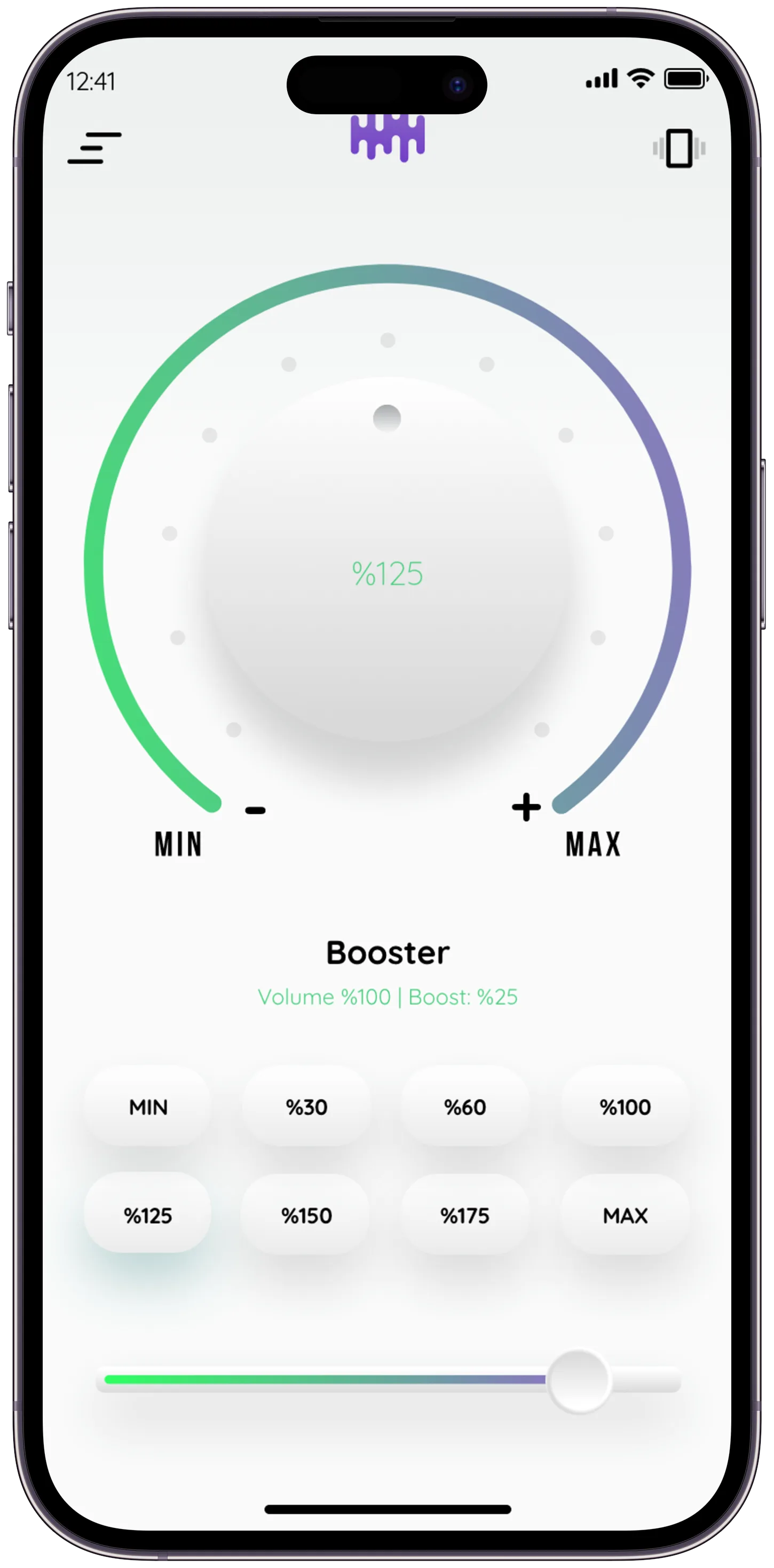 Volume Booster — tasarım 11