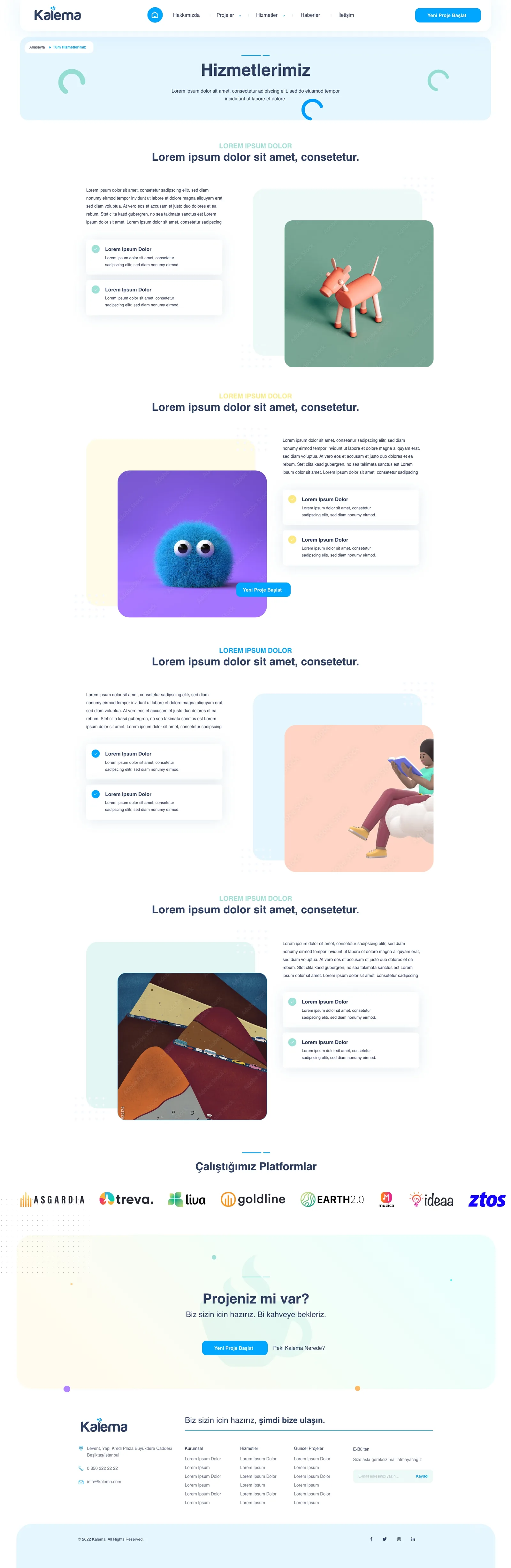 Agency Website — tasarım 3