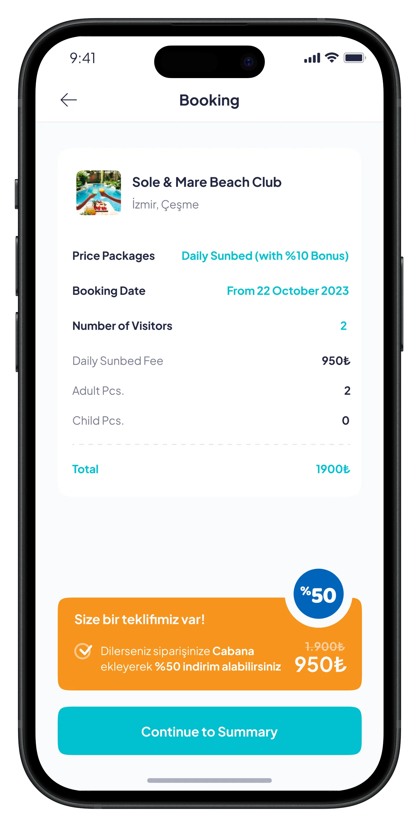 Go Beach Mobile App — tasarım 24