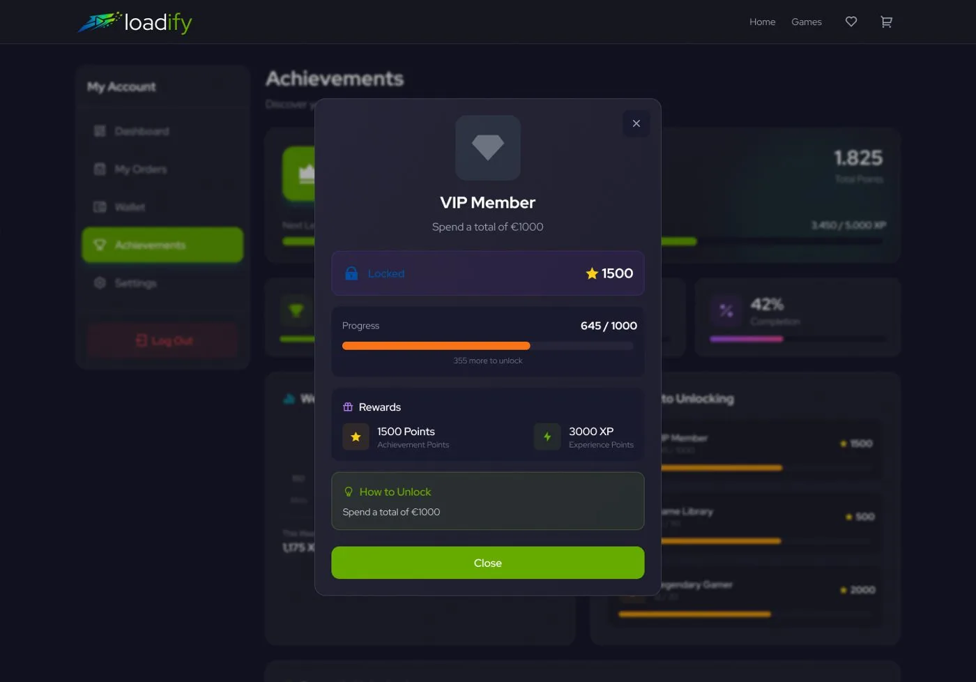 Loadify Game Portal — tasarım 12