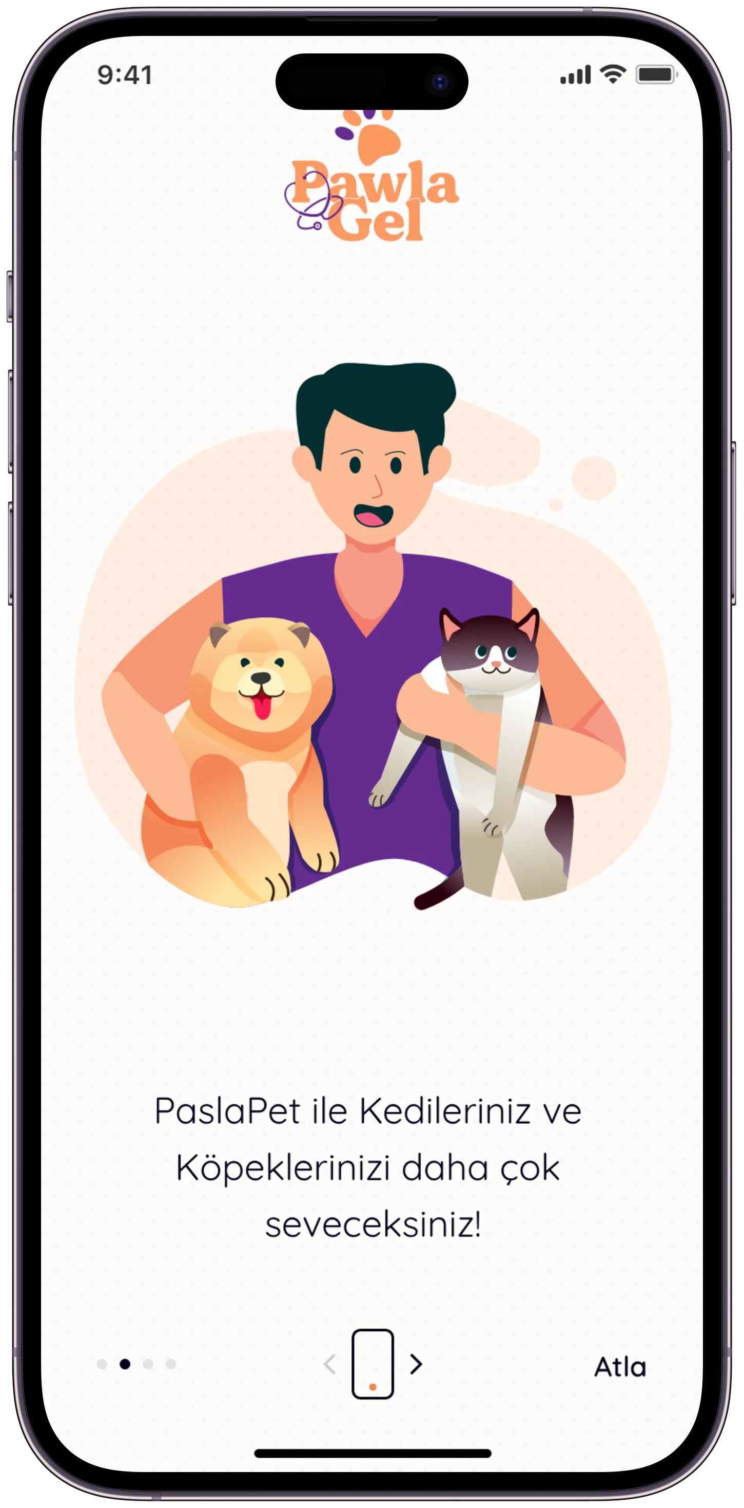 Pawla Pet App — tasarım 5