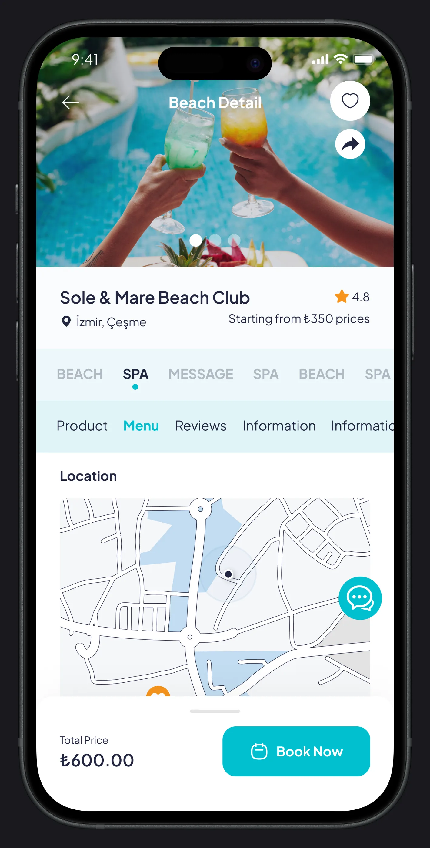 Go Beach Mobile App — tasarım 41