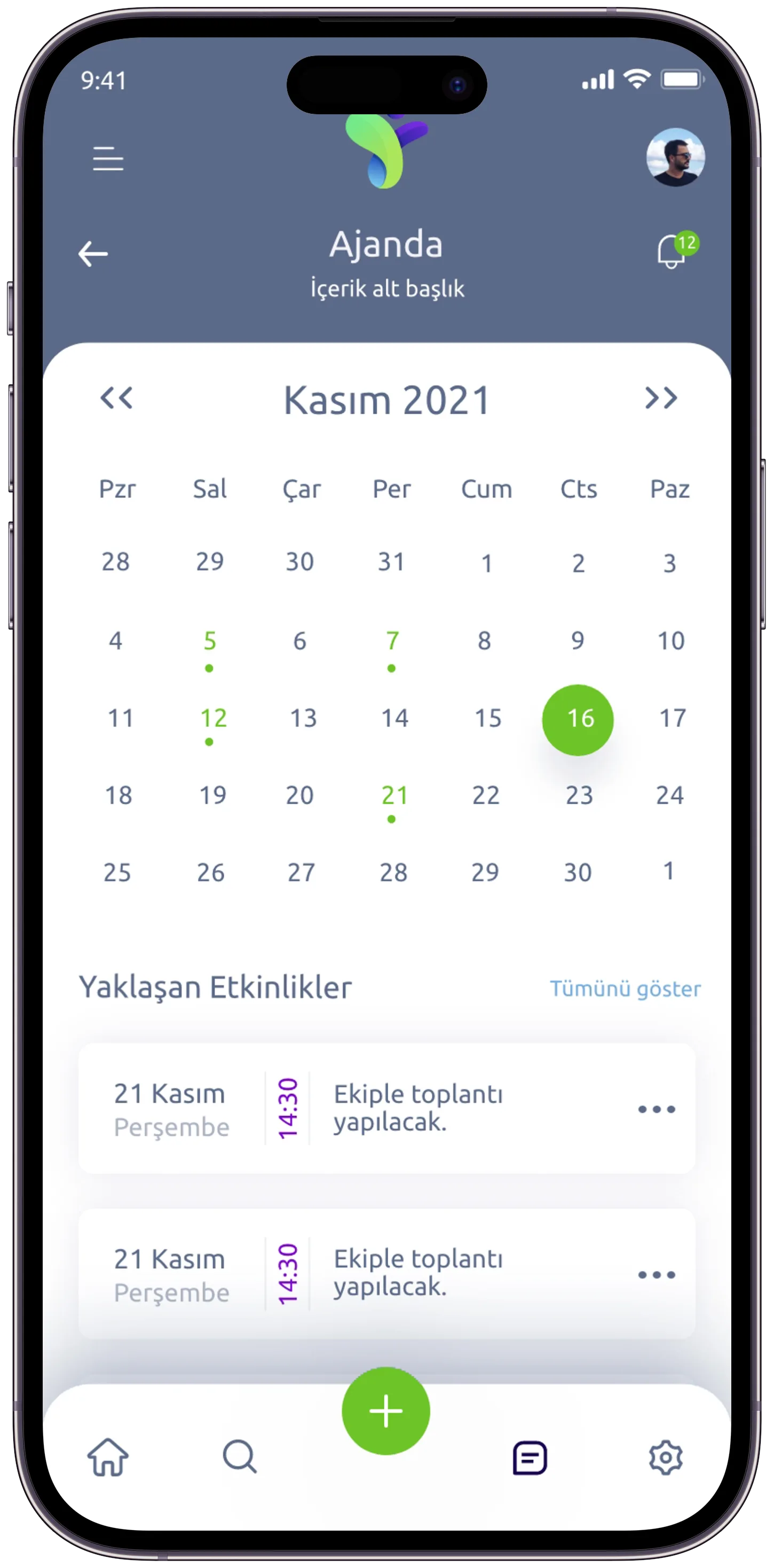 Patron Task App — tasarım 7