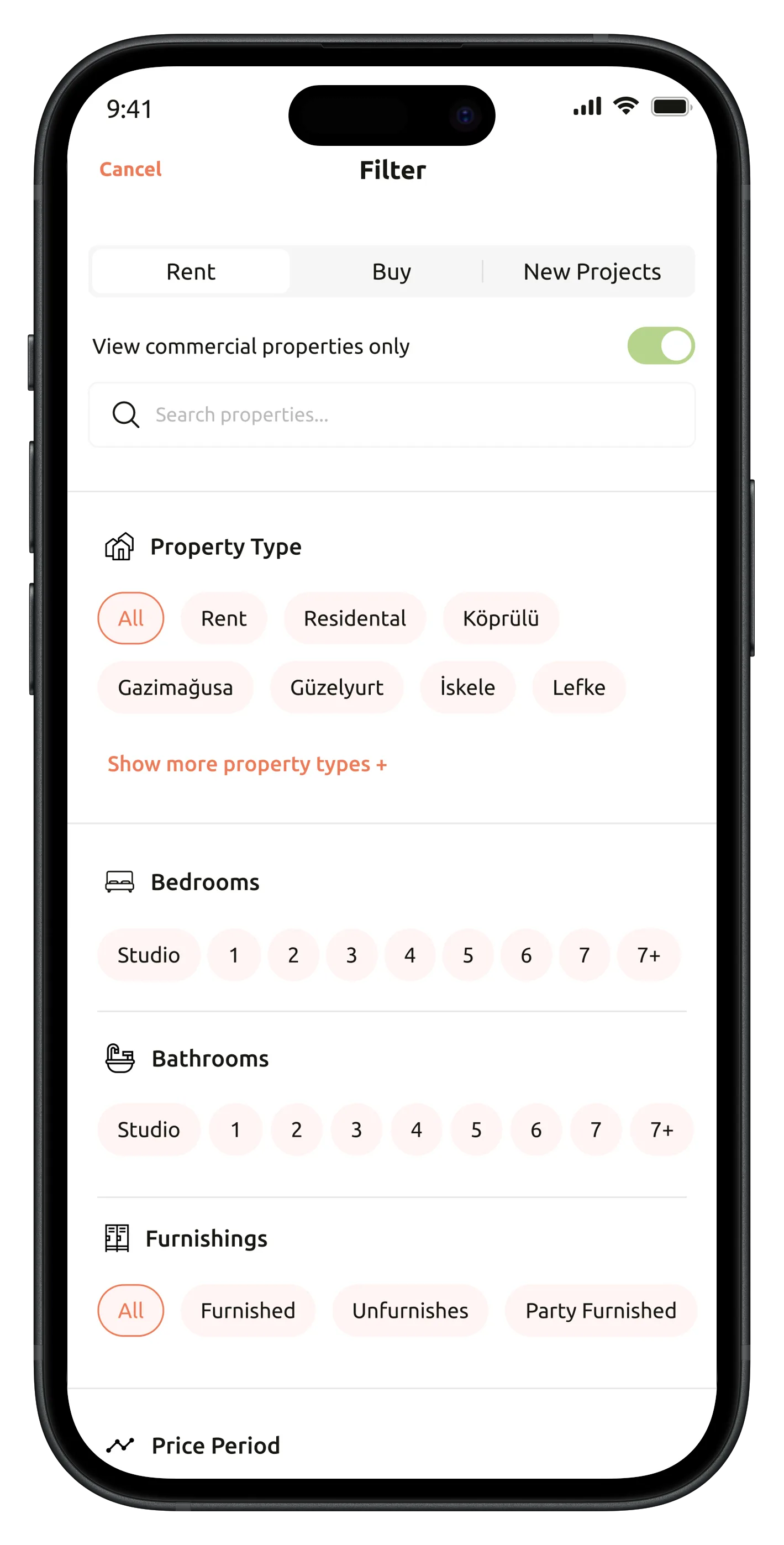 Real Estate App — tasarım 14