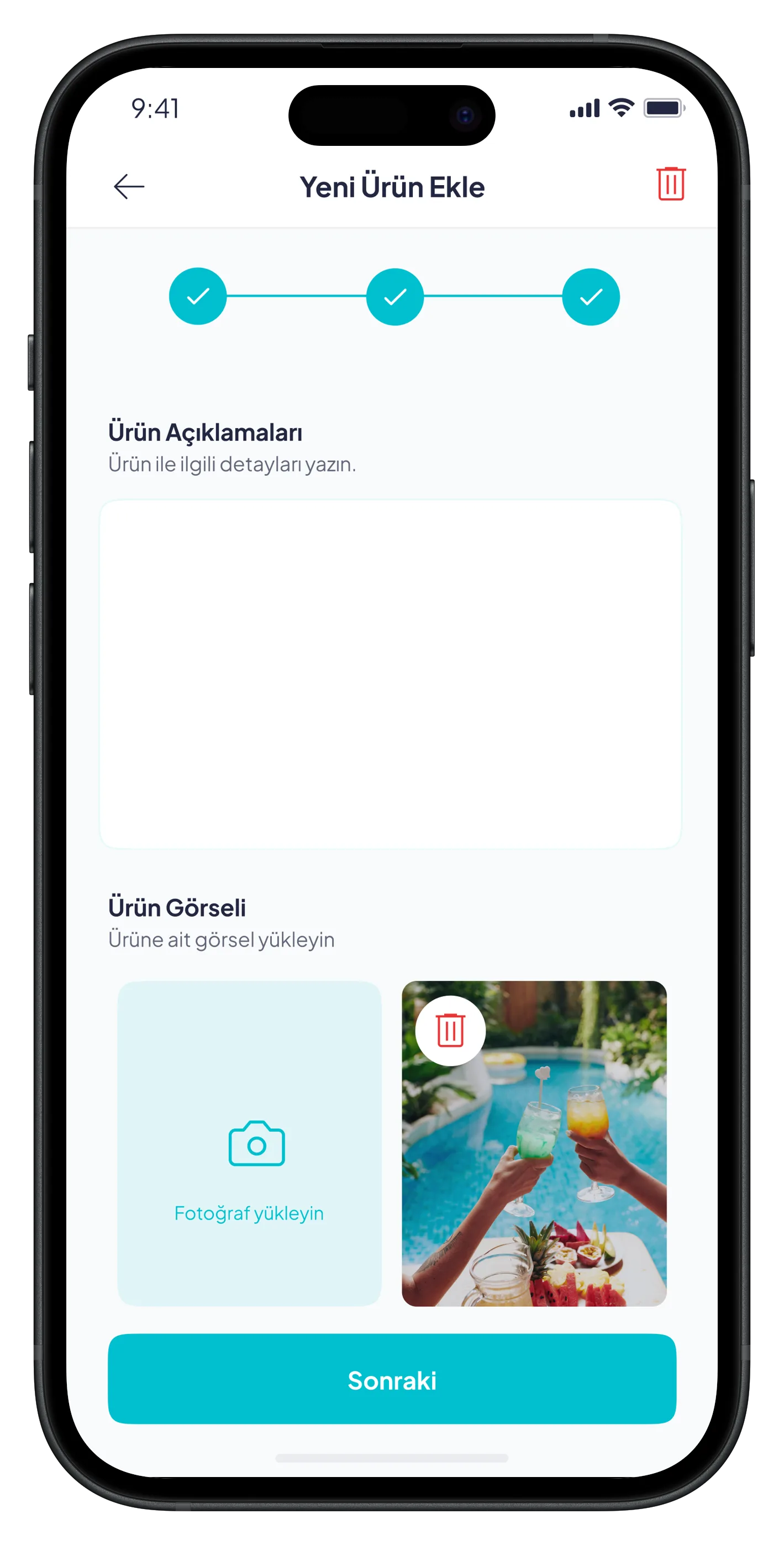 Beach Reservation Mobile App — tasarım 8