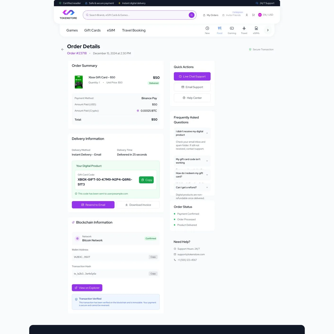 TokenStore — tasarım 22