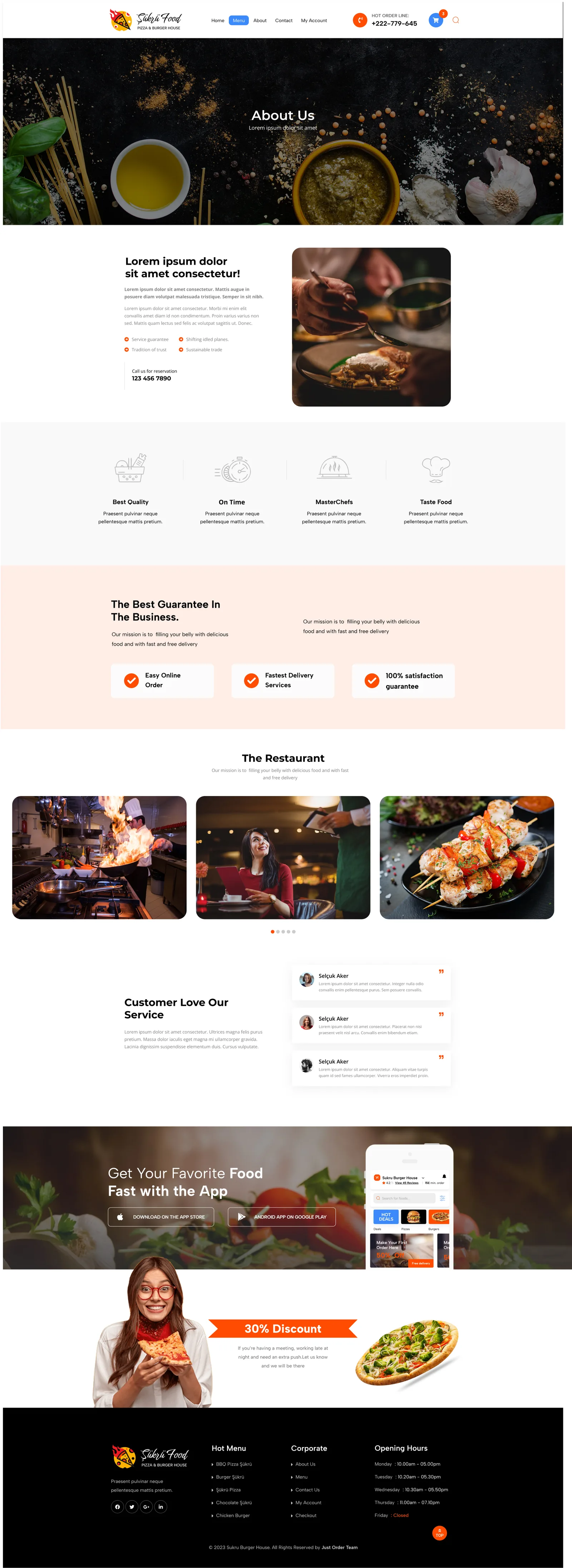 Food Order — tasarım 2