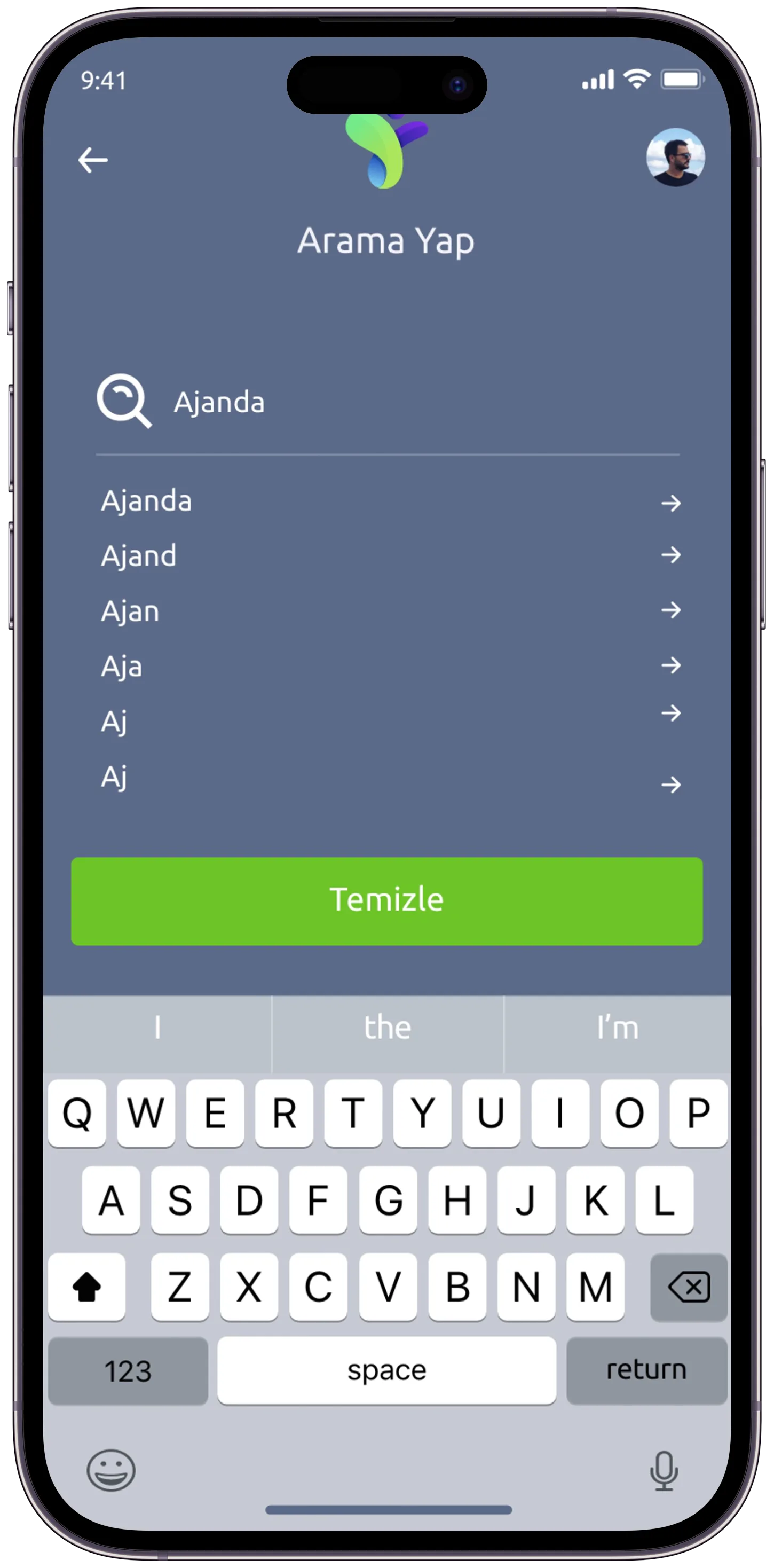 Patron Task App — tasarım 8