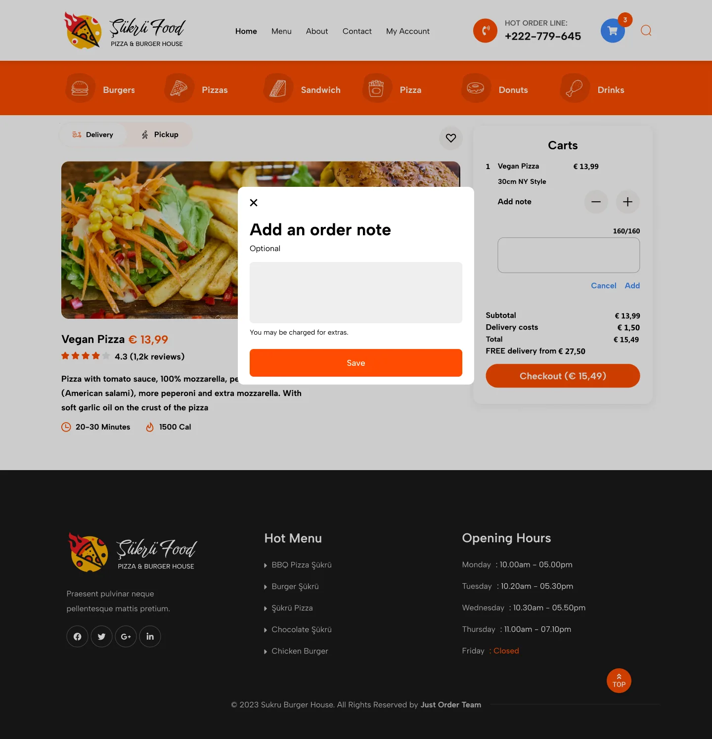 Food Order — tasarım 37