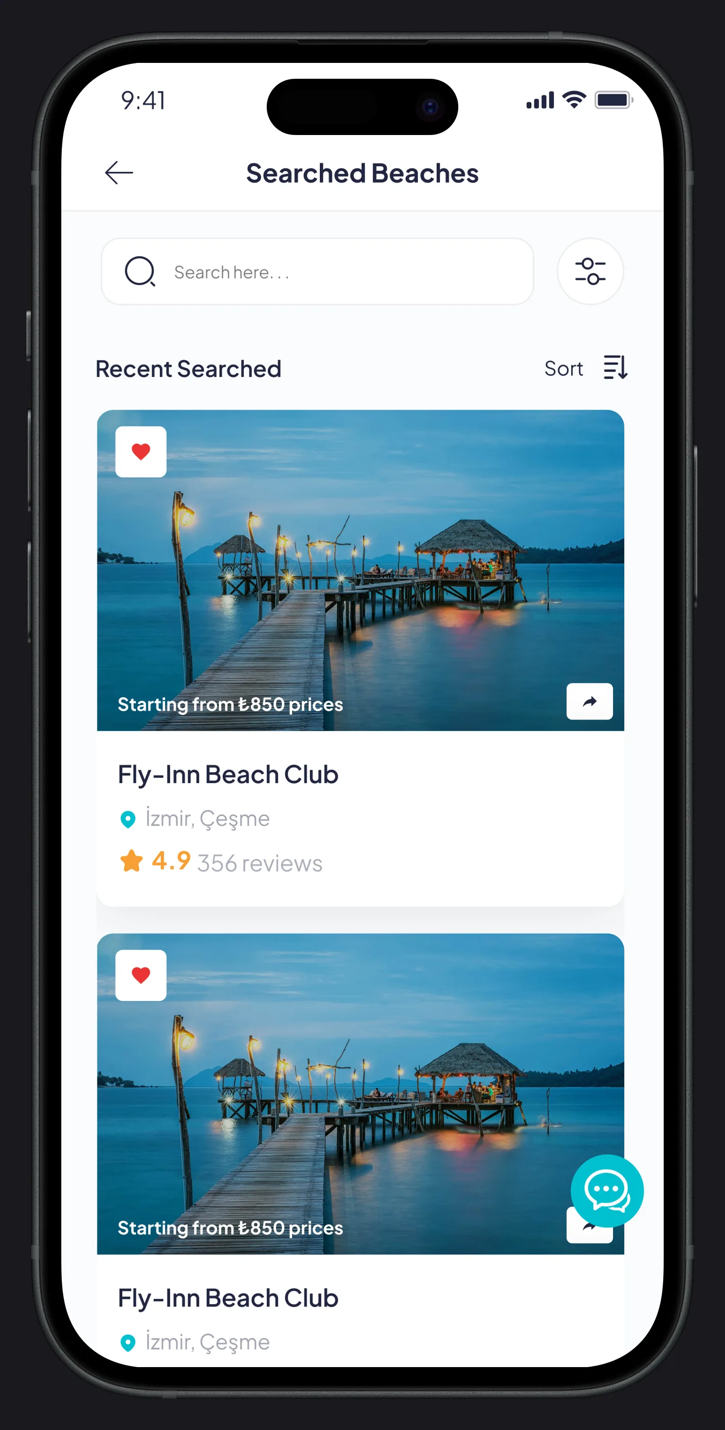 Go Beach Mobile App — tasarım 46