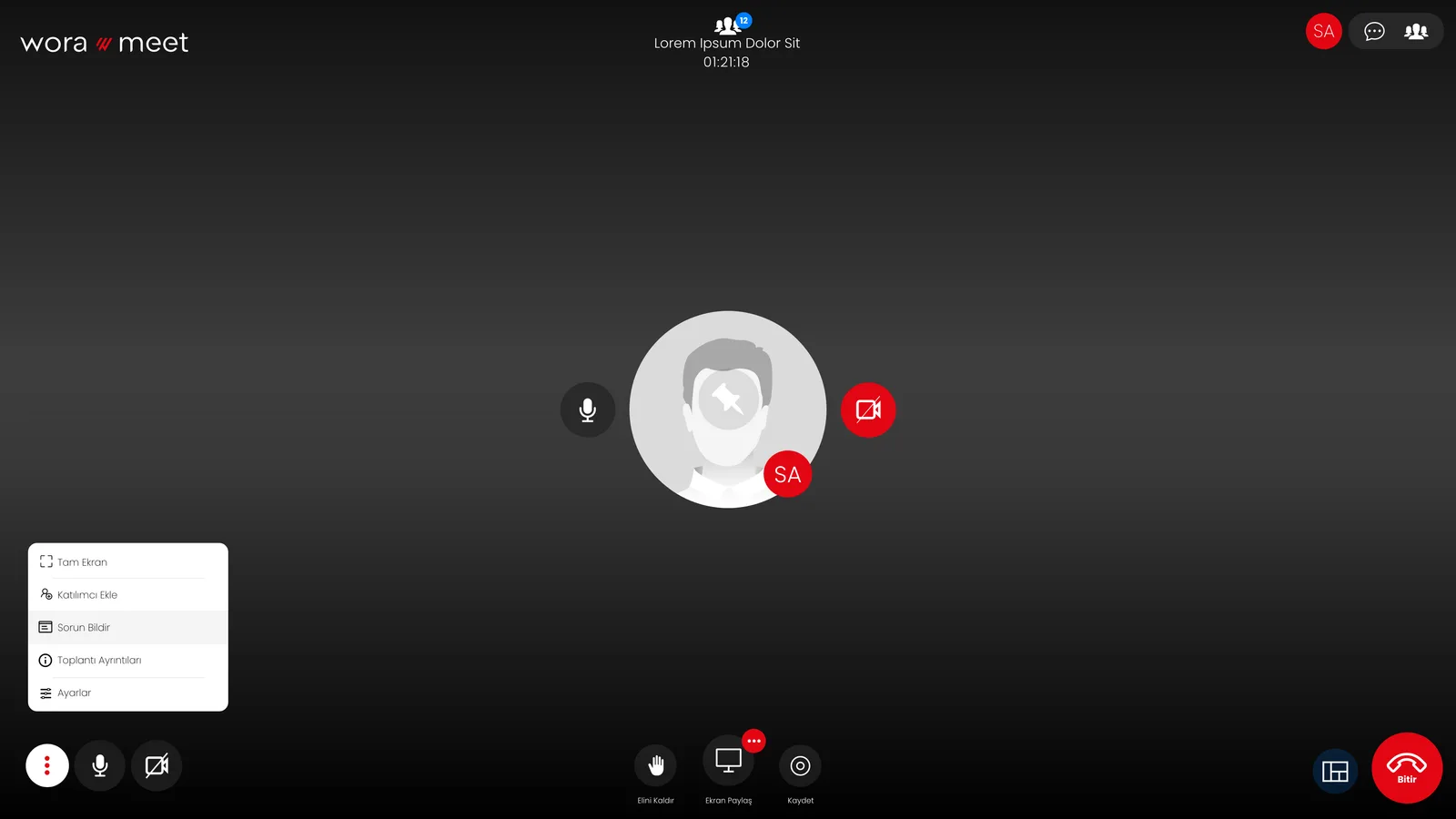 Wora Online Meet — tasarım 21