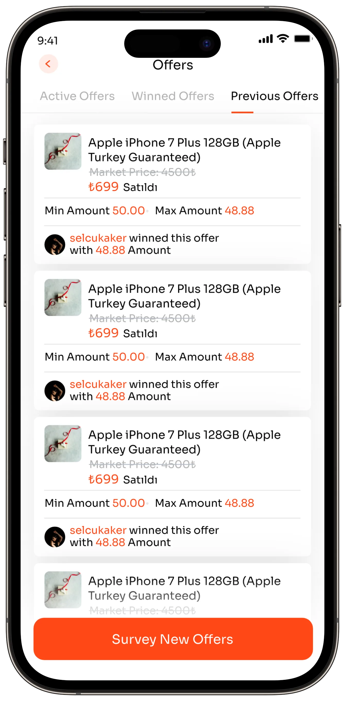 Offer App — tasarım 29