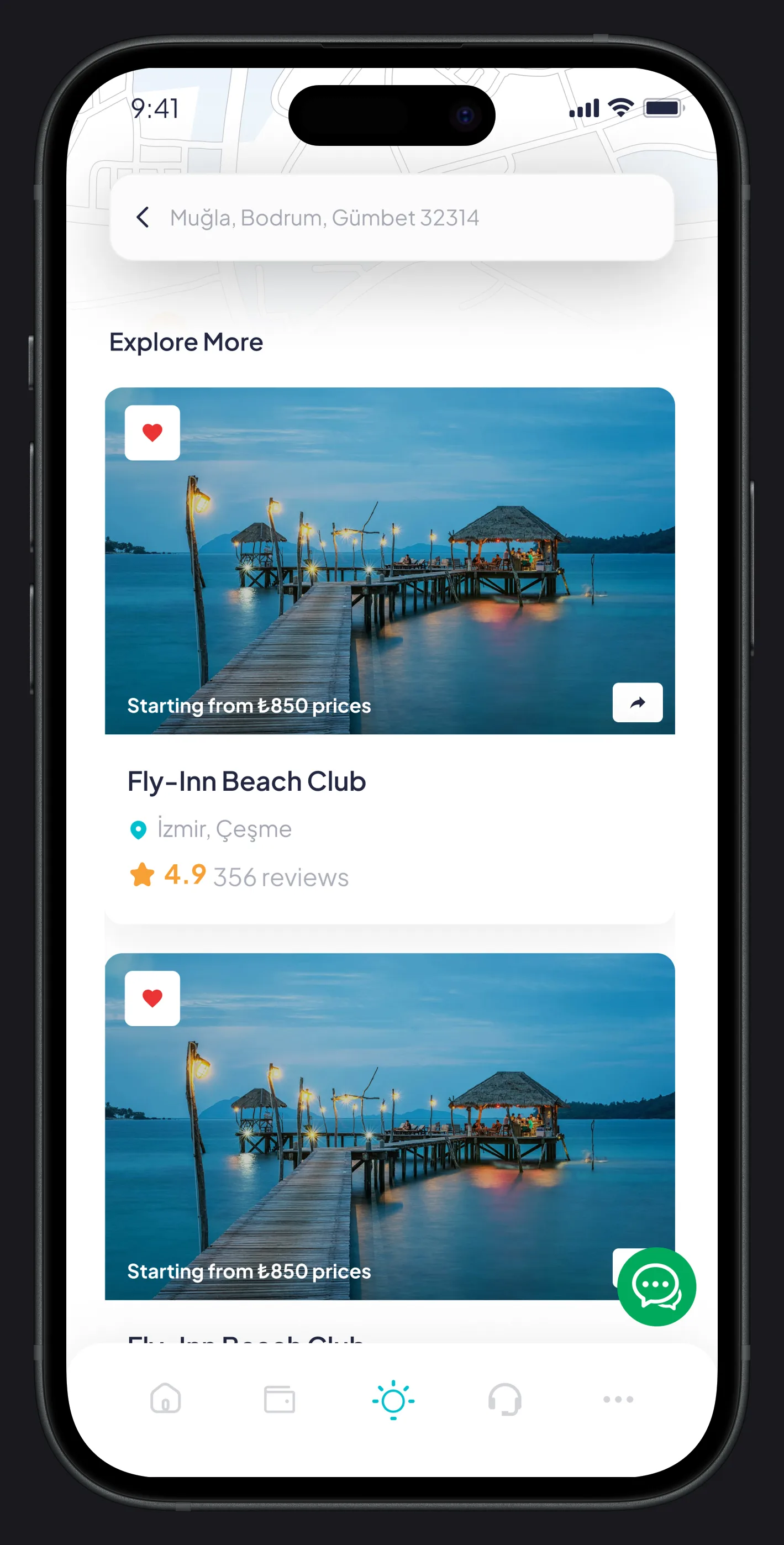 Go Beach Mobile App — tasarım 44