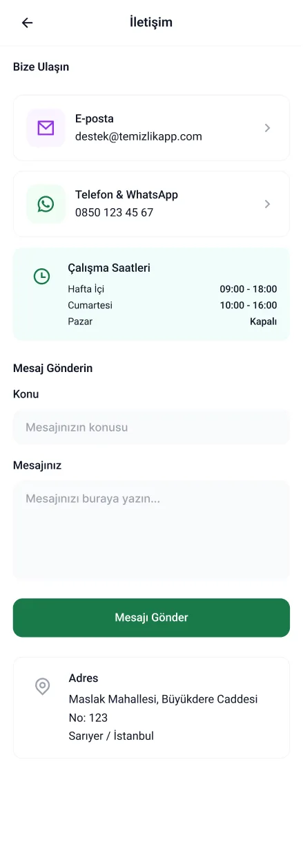 Clean Lab App — tasarım 57
