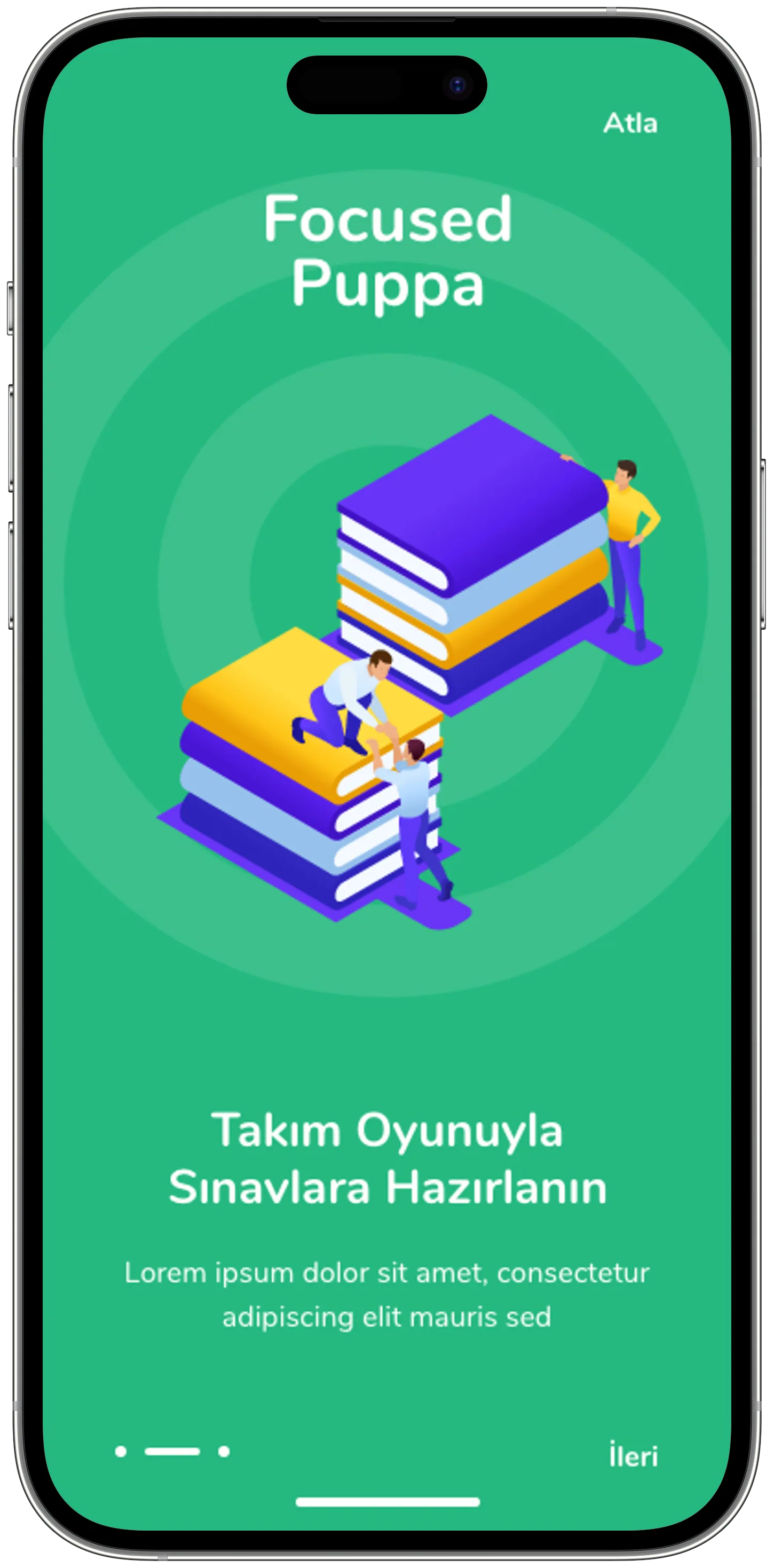 Education App — tasarım 3