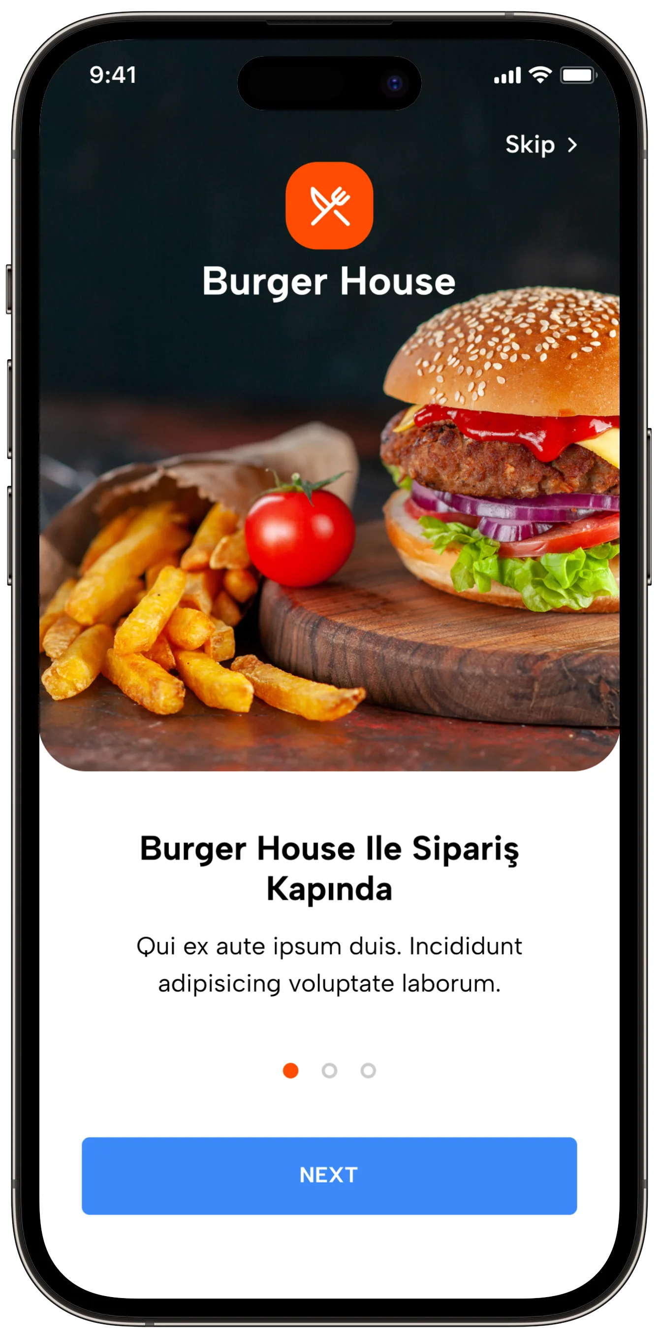 Food Delivery — tasarım 8