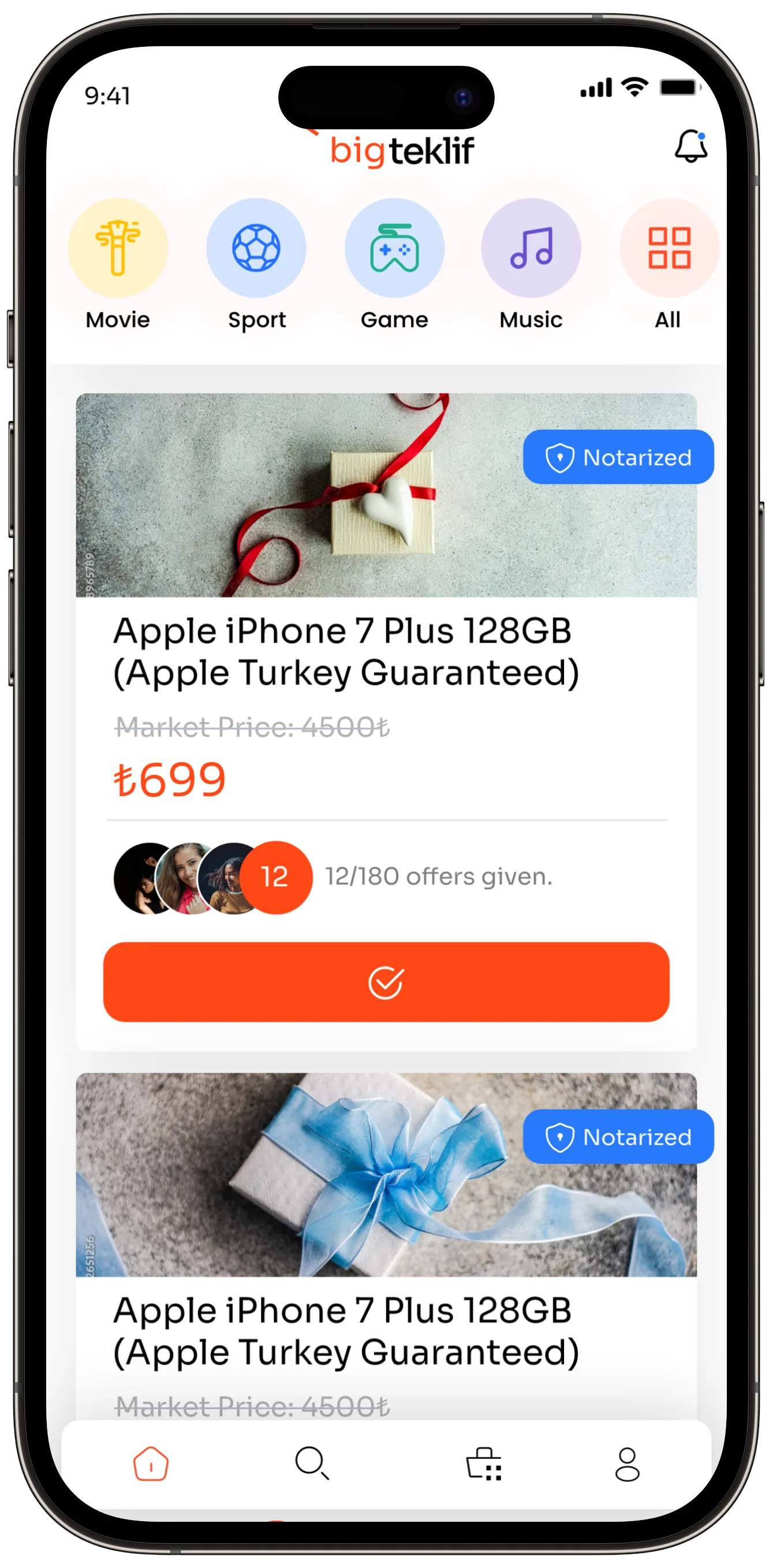Offer App — tasarım 42