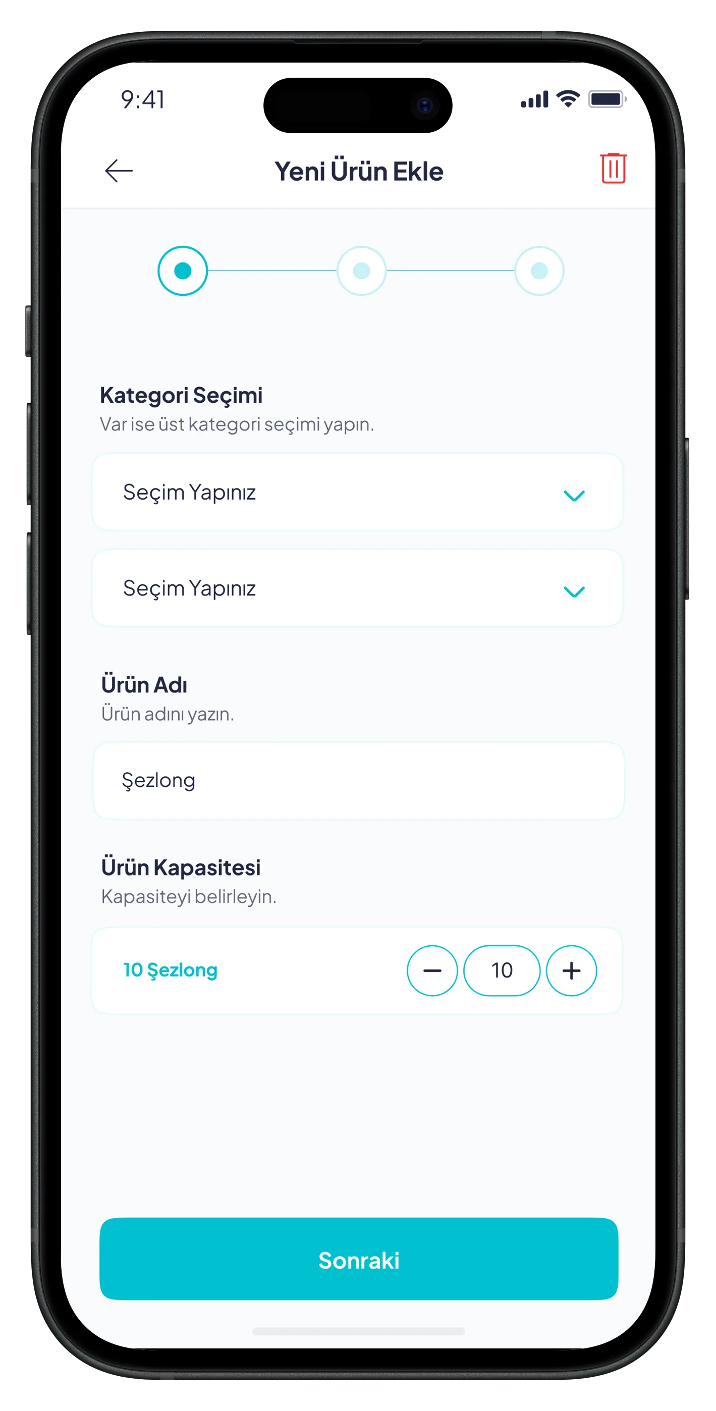 Beach Reservation Mobile App — tasarım 19