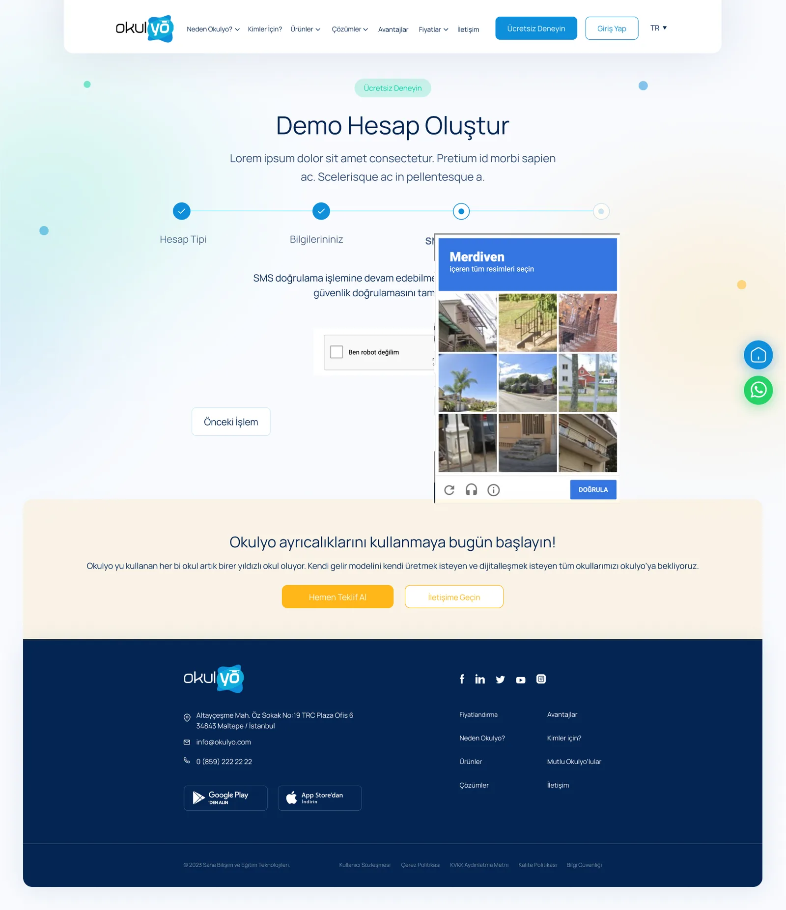Okulyo Corporate Website — tasarım 18