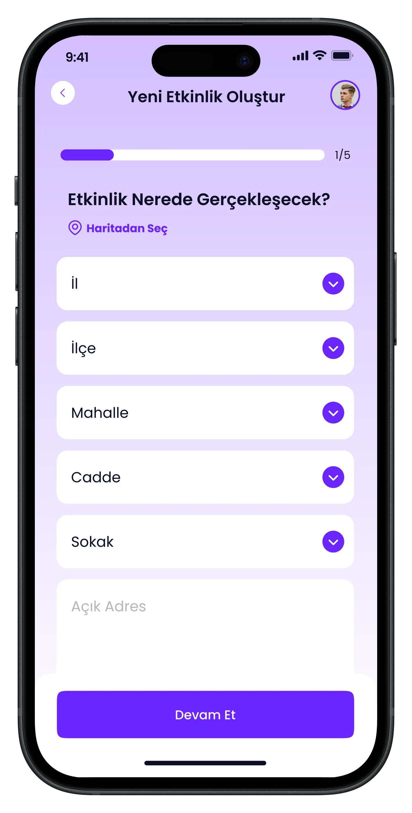 University Life Mobile App — tasarım 50