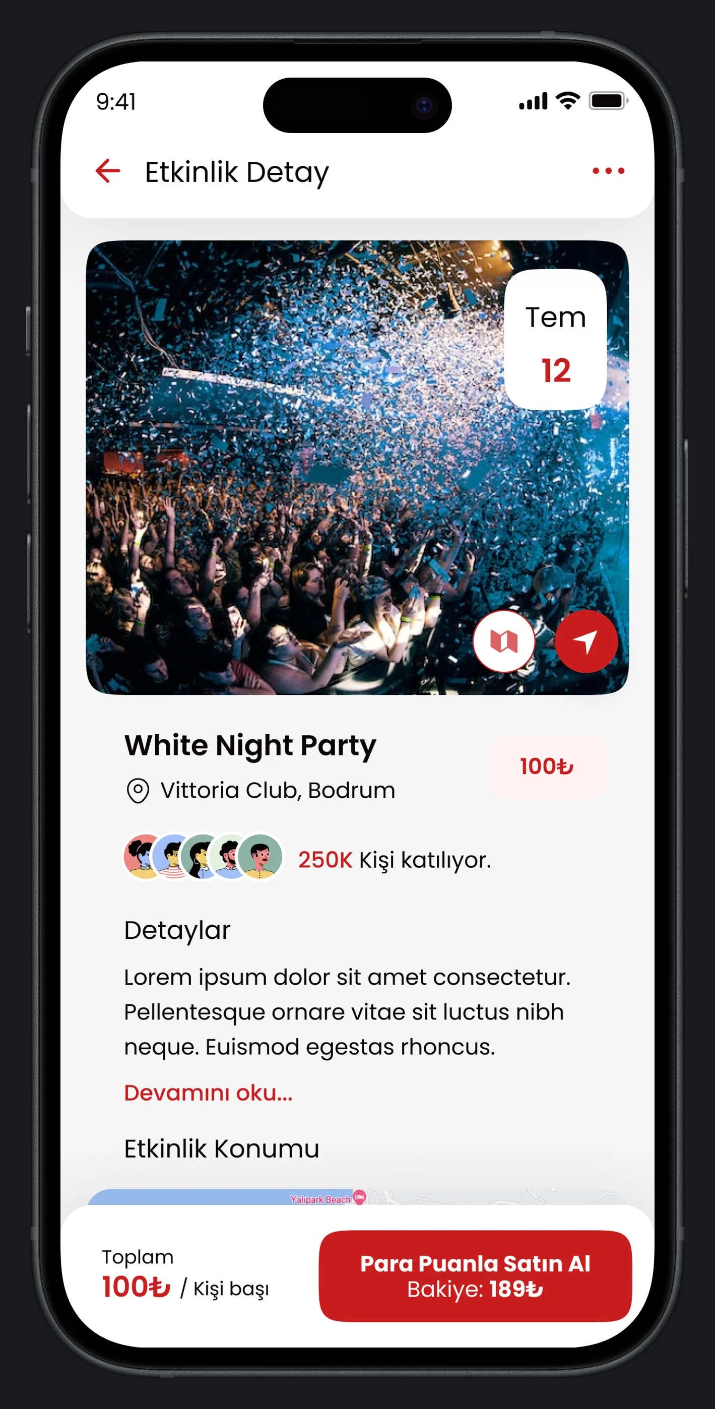 Food & Drink Discount App — tasarım 17