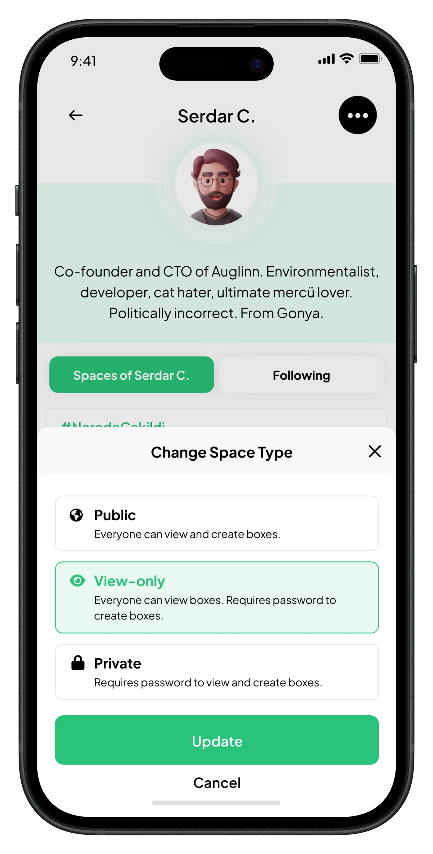 Auglinn Mobile App — tasarım 13