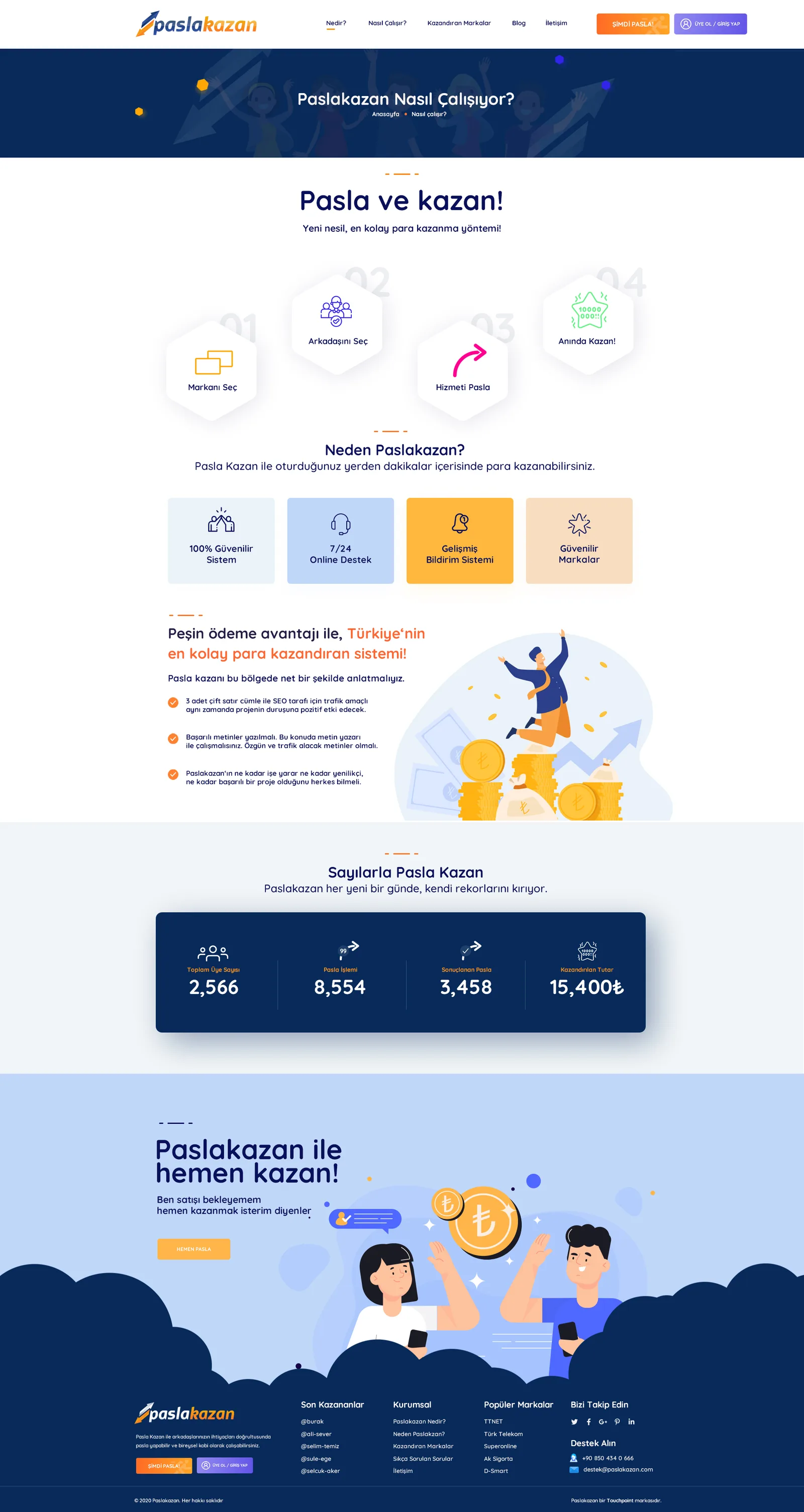 Pasla Kazan Website — tasarım 15