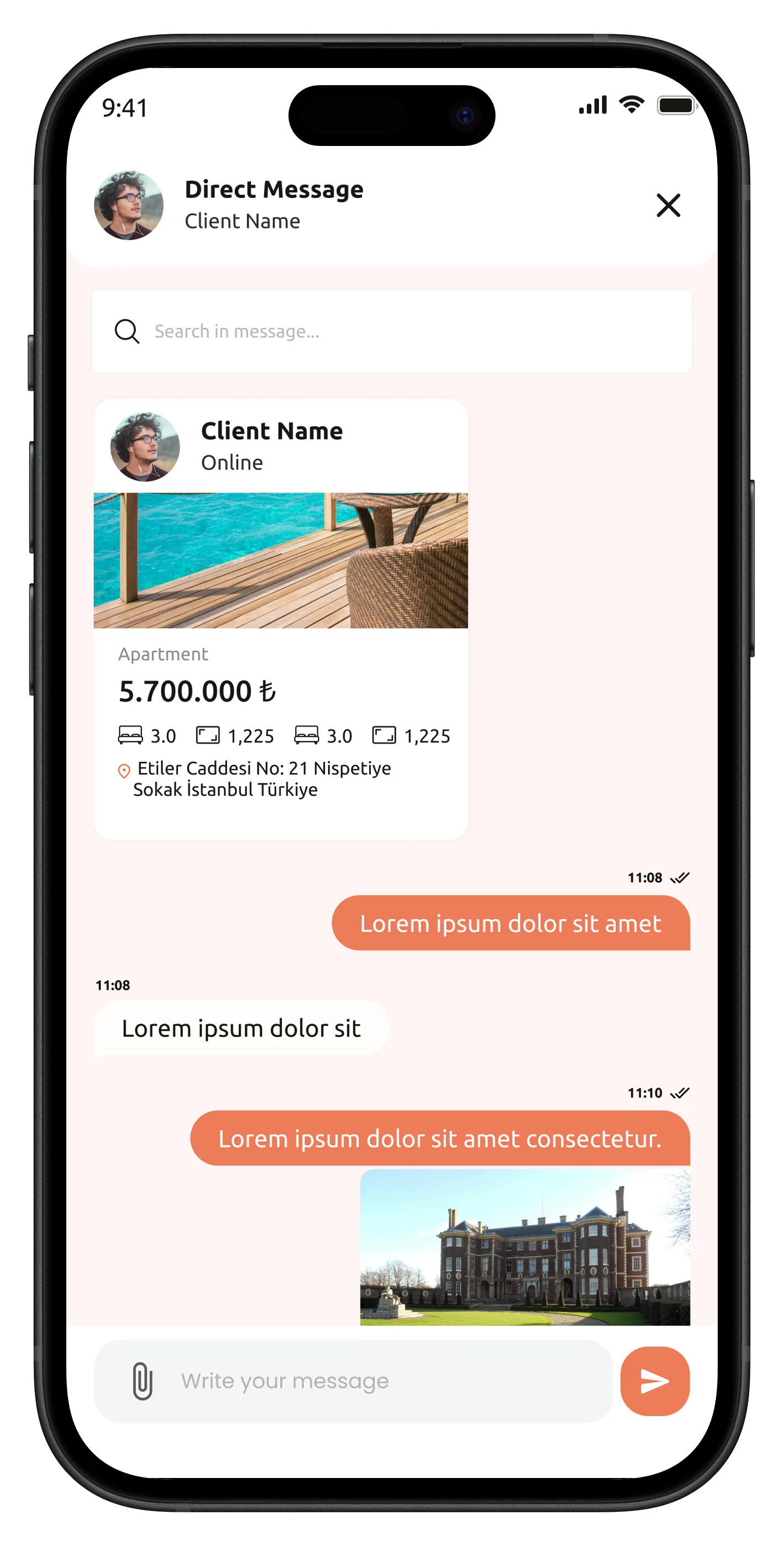 Real Estate App — tasarım 15