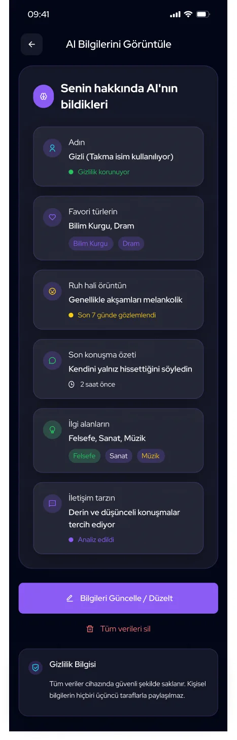Ruhdas uygulama ekranı