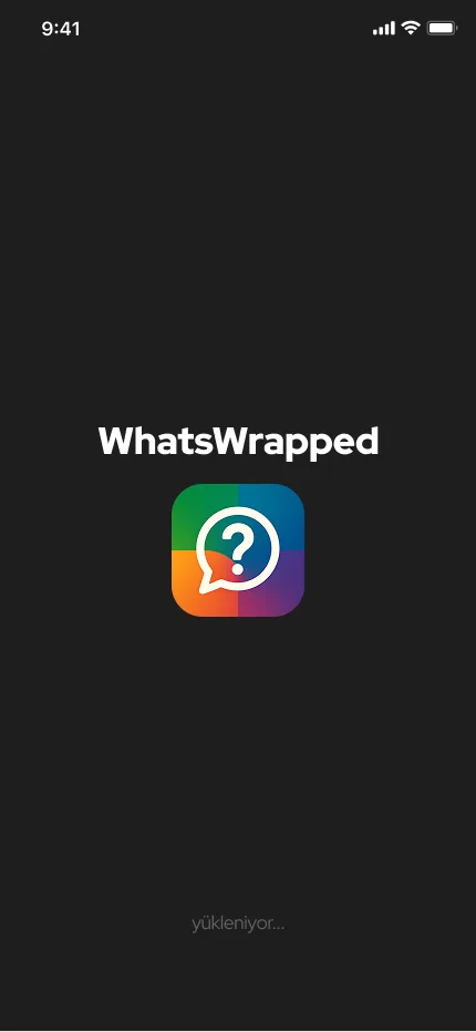 WhatsWrapped App uygulama ekranı